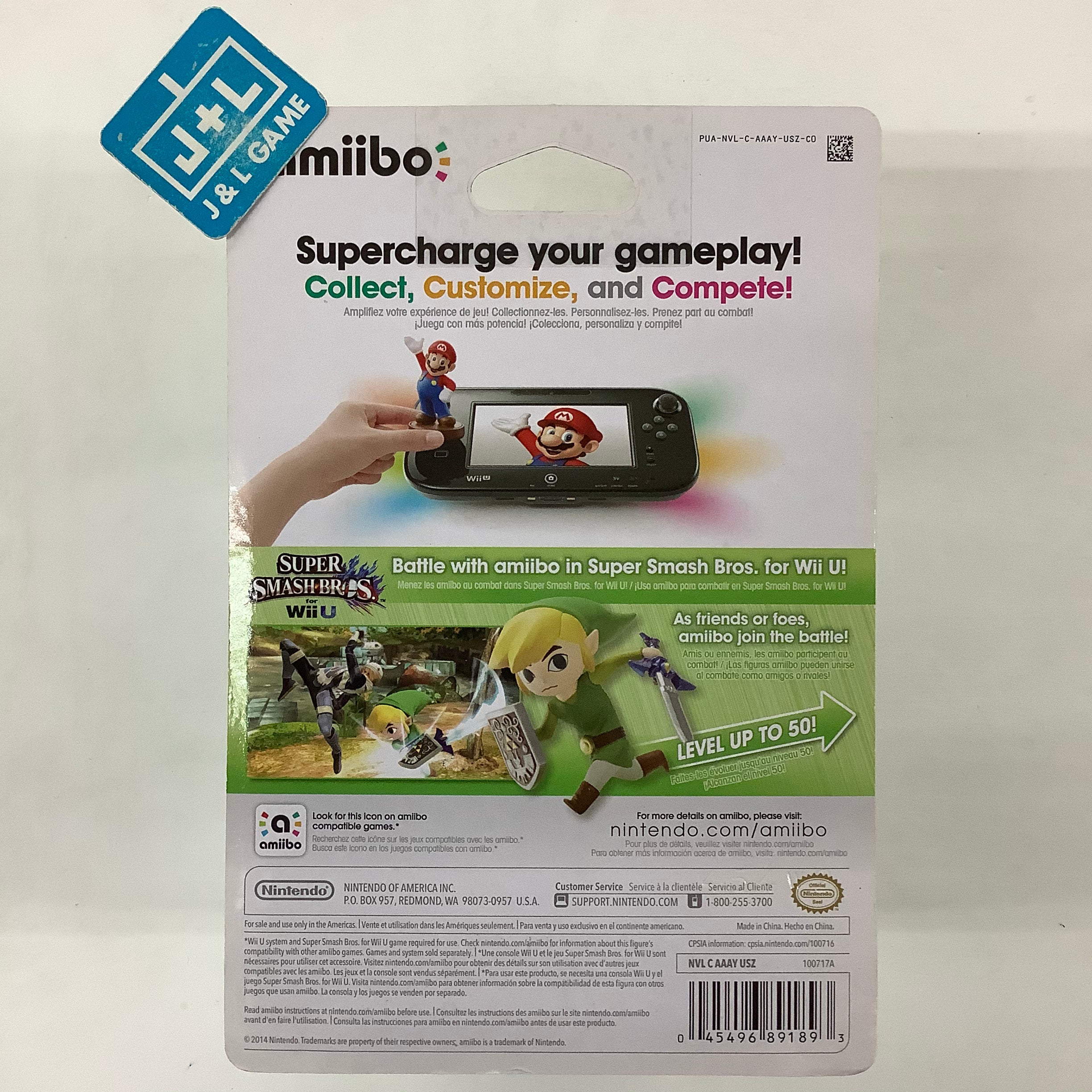 Toon Link (Super Smash Bros. series) - Nintendo WiiU Amiibo Amiibo Nintendo   