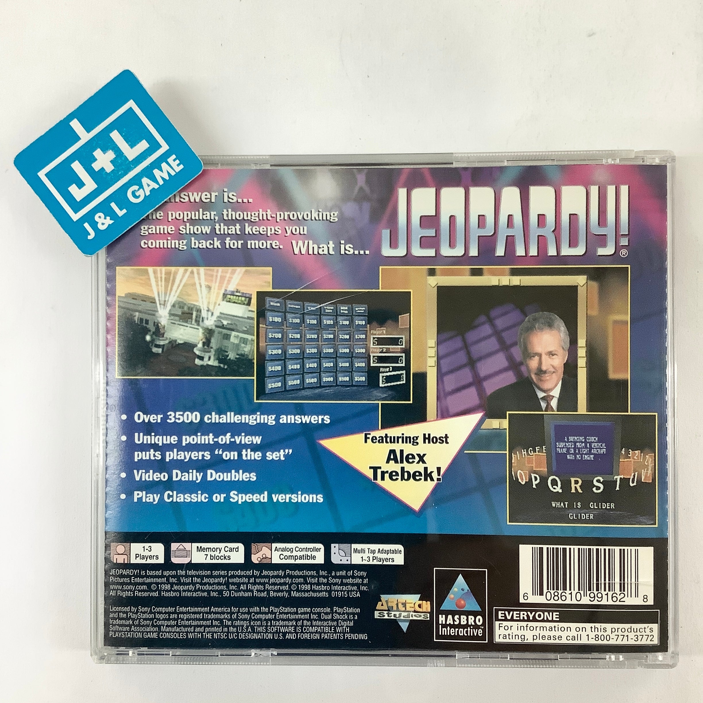 Jeopardy! - (PS1) PlayStation 1 [Pre-Owned] Video Games Hasbro Interactive   