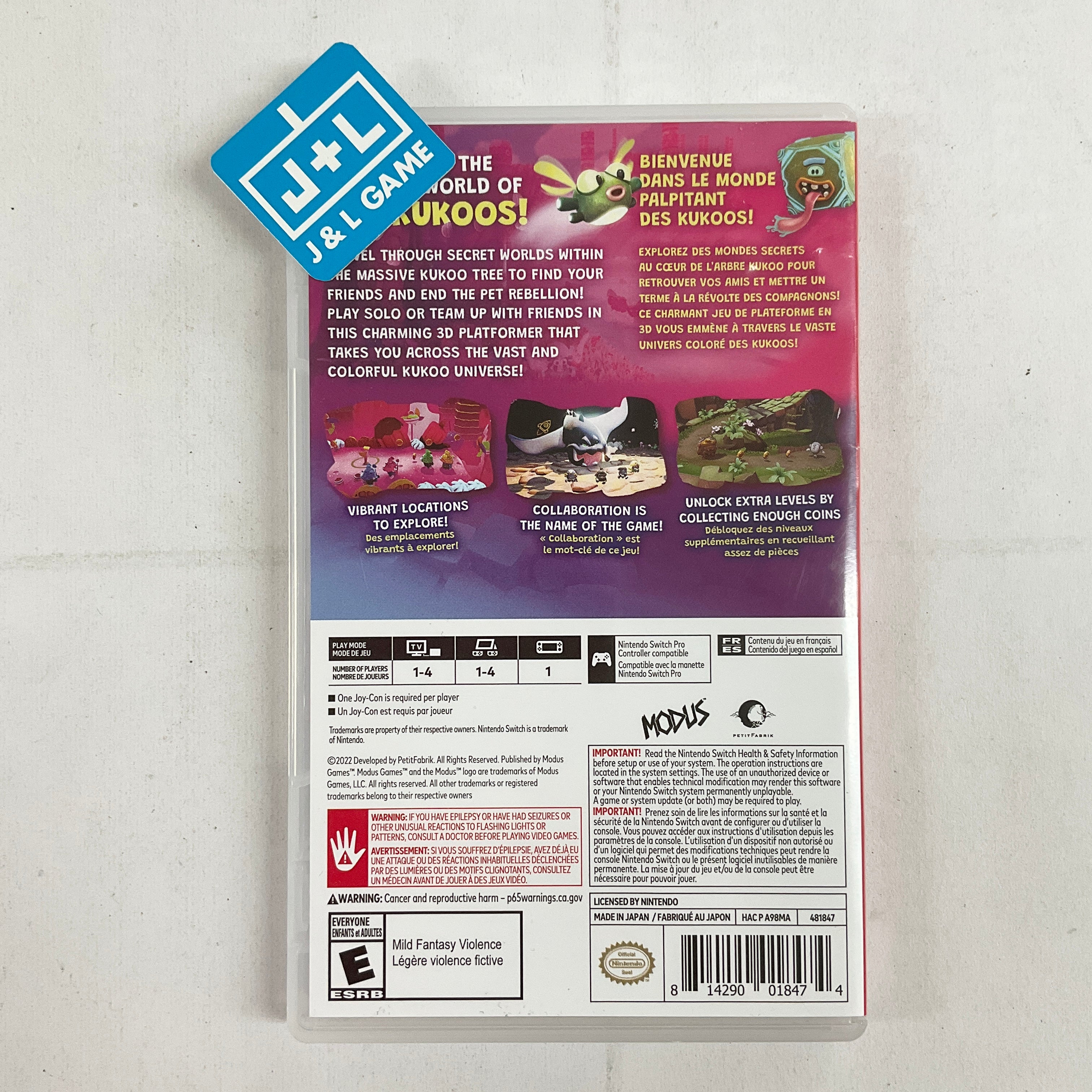 Kukoos: Lost Pets - (NSW) Nintendo Switch [Pre-Owned] Video Games Modus   