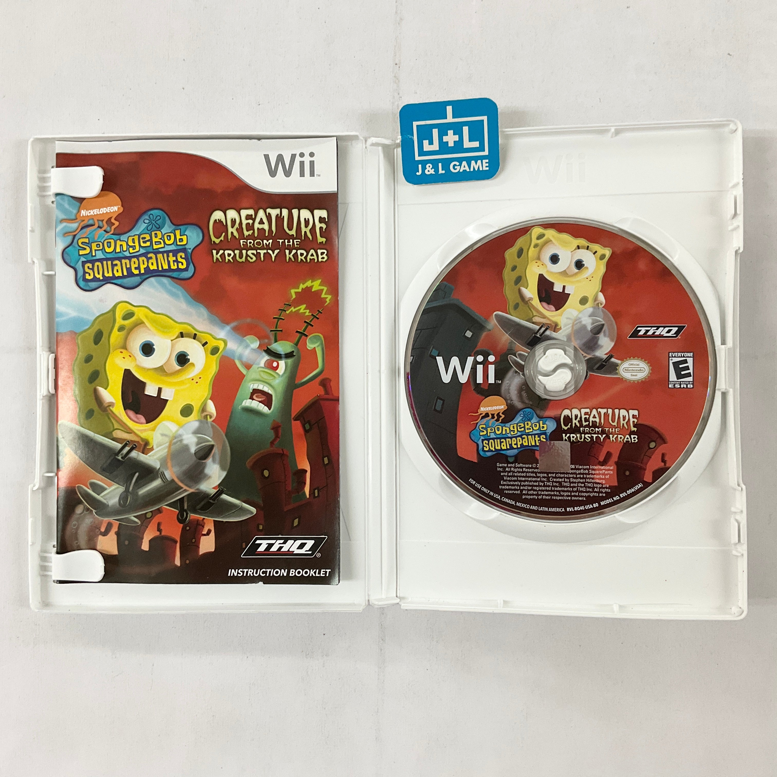 SpongeBob SquarePants: Creature from the Krusty Krab - Nintendo Wii [Pre-Owned] Video Games THQ   