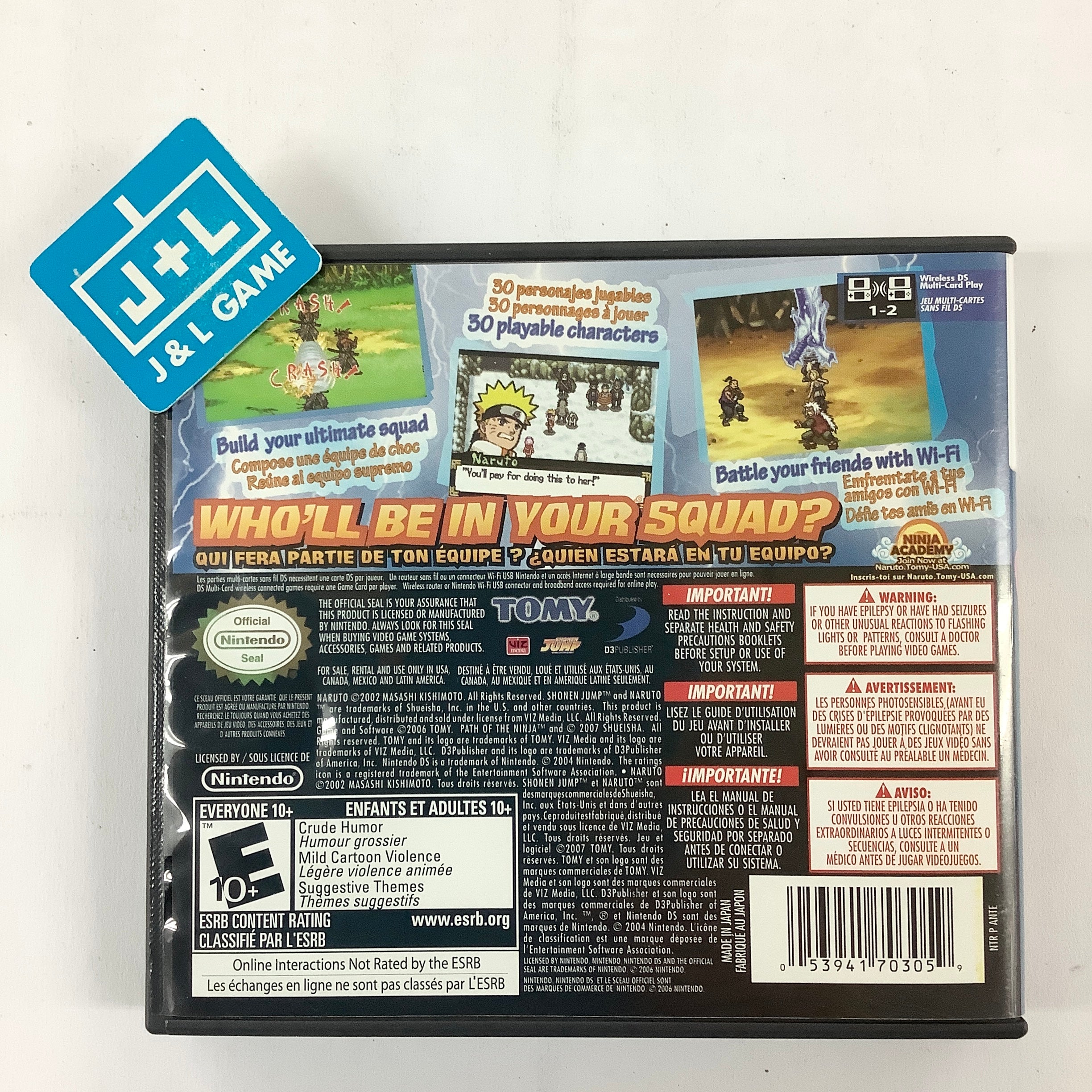 Naruto Path of the Ninja 2 - (NDS) Nintendo DS [Pre-Owned] Video Games D3 Publisher   