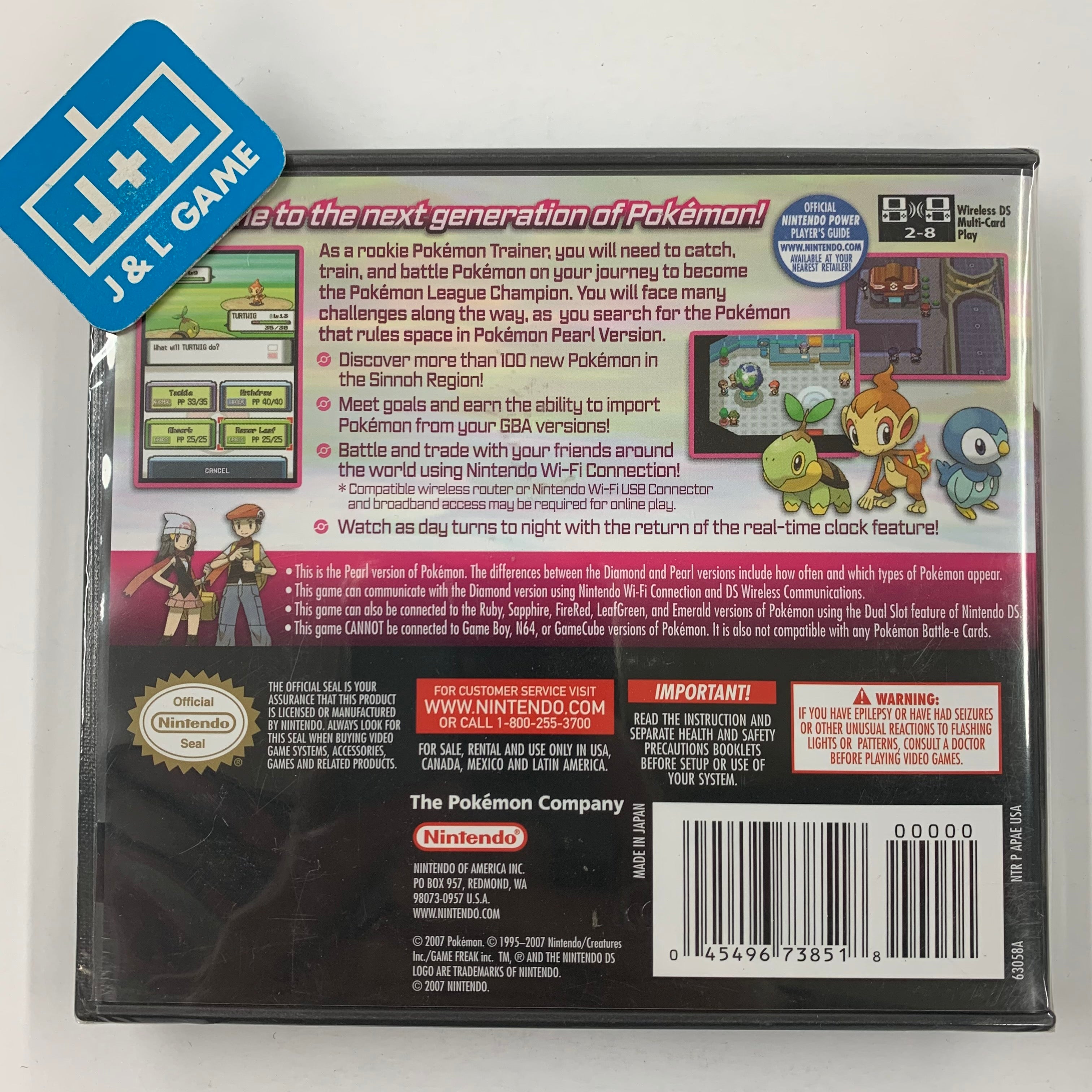 Pokemon Pearl Version - (NDS) Nintendo DS Video Games Nintendo   