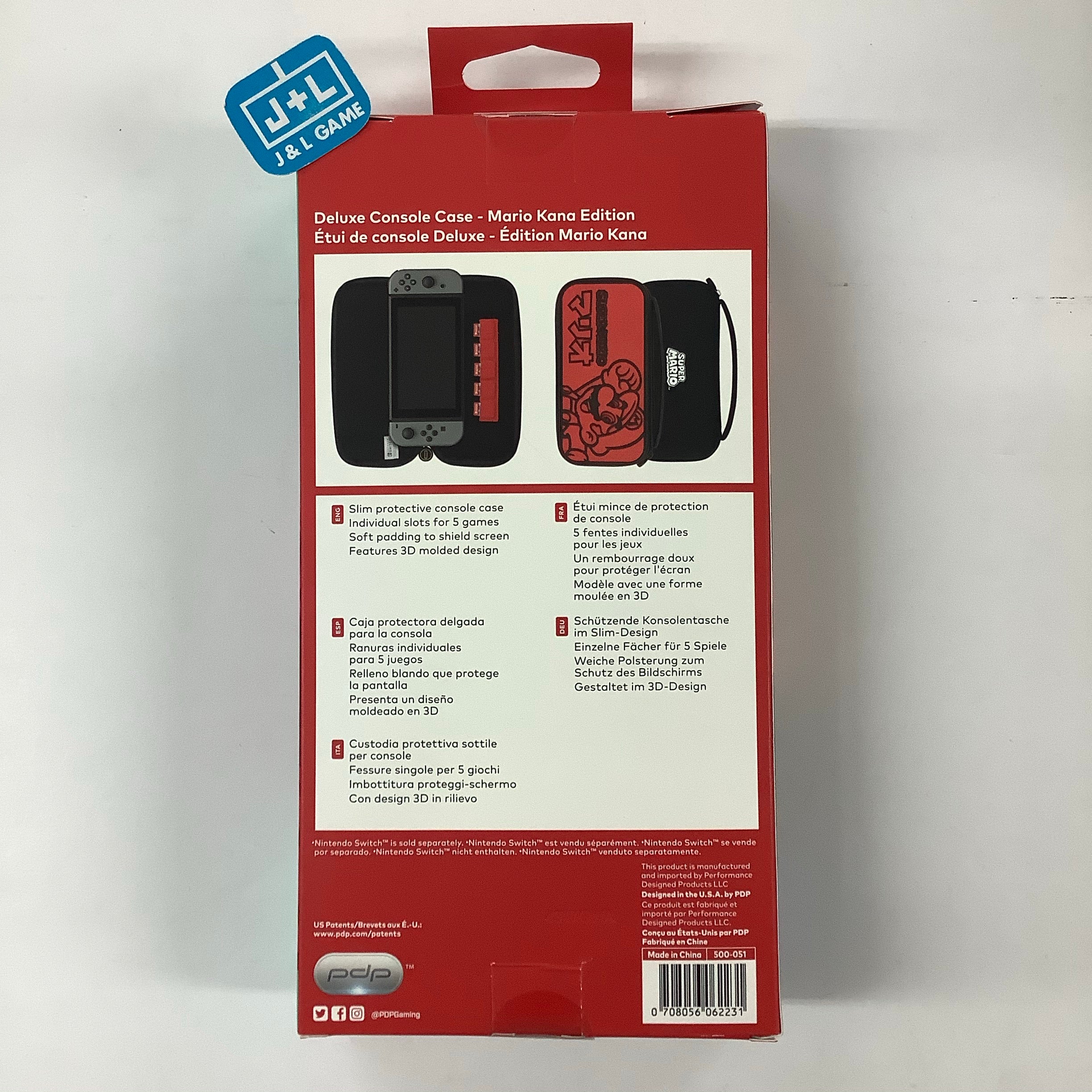 PDP Deluxe Console Case (Mario Kana) - (NSW) Nintendo Switch Accessories PDP   
