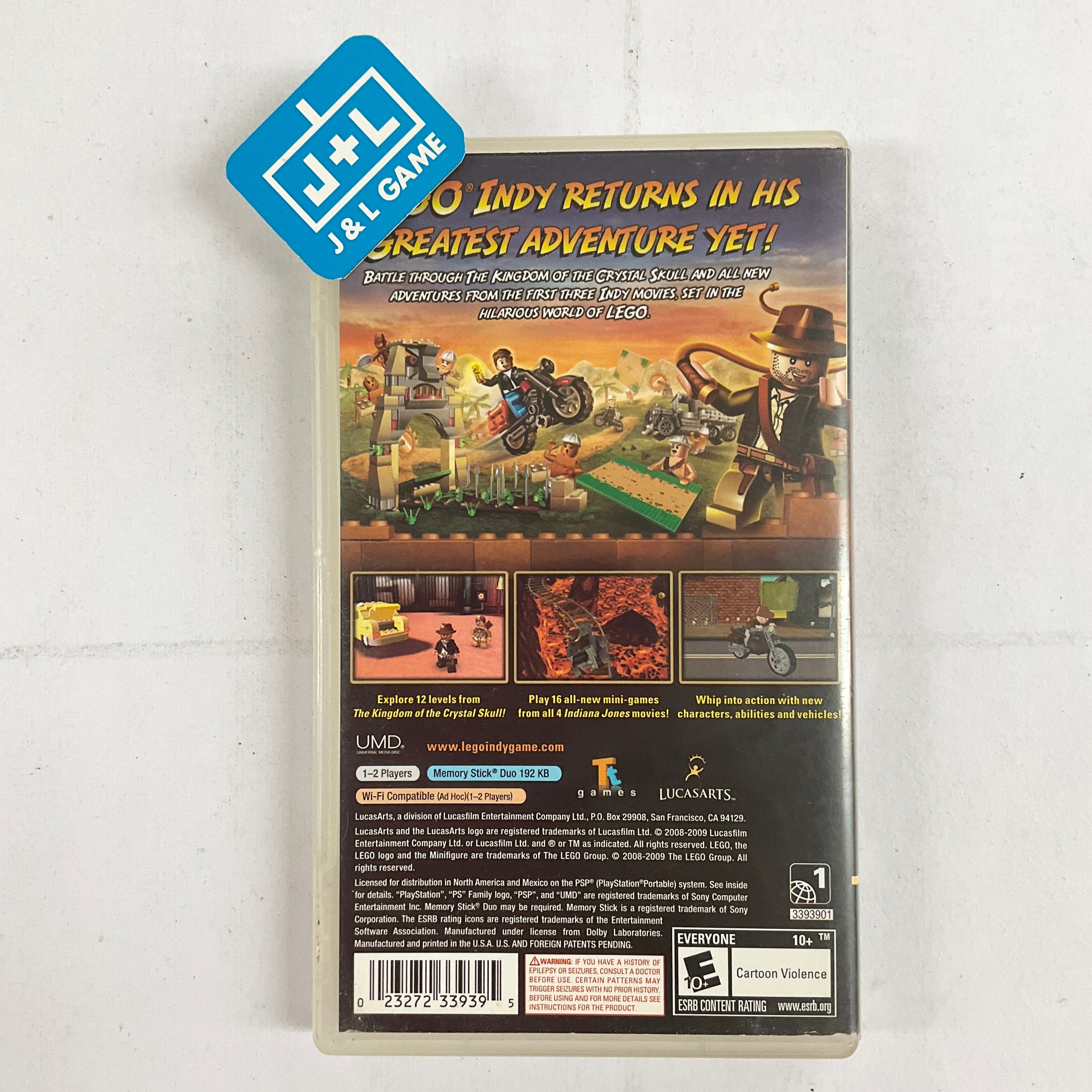 LEGO Indiana Jones 2: The Adventure Continues - Sony PSP [Pre-Owned] Video Games LucasArts   