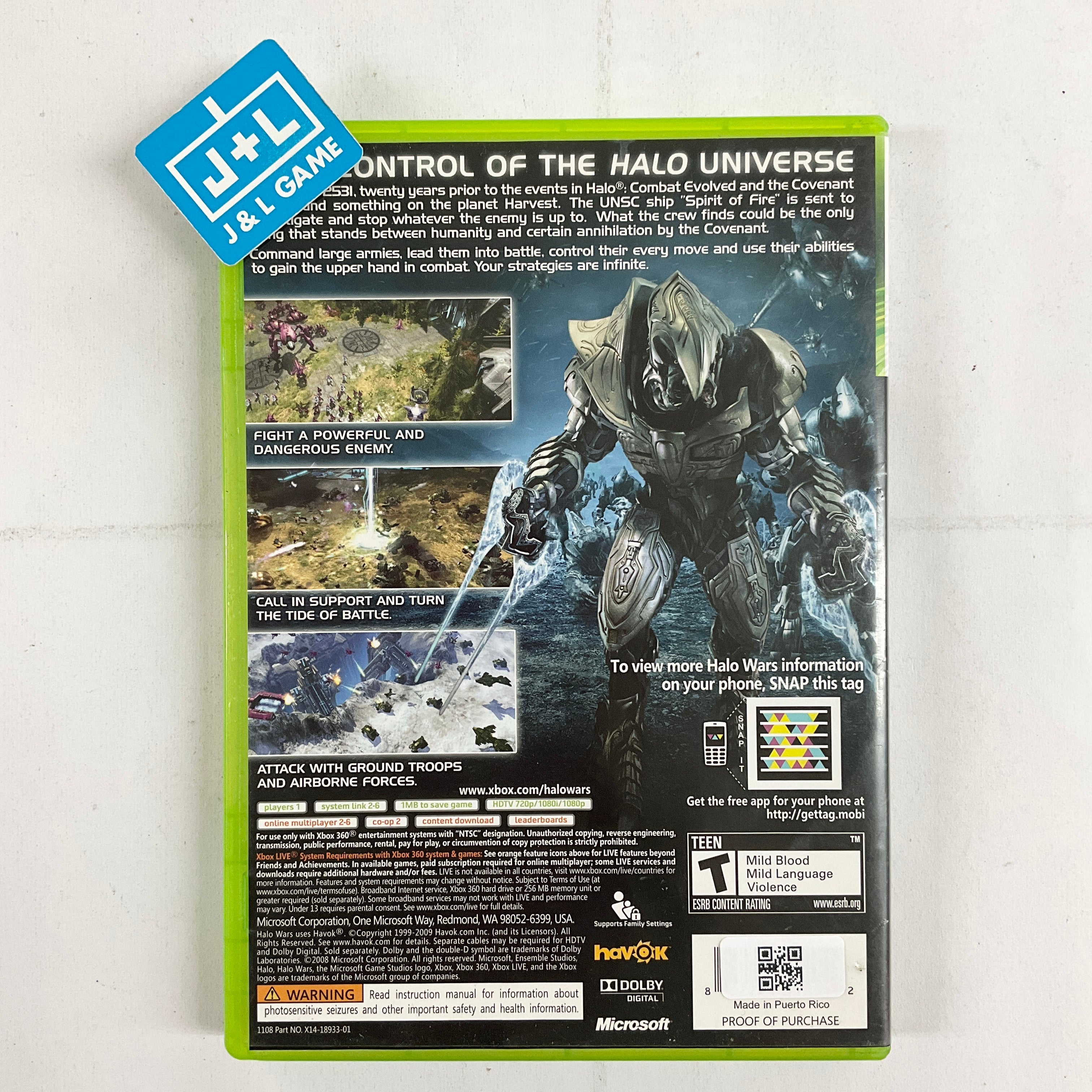 Halo Wars - Xbox 360 [Pre-Owned] Video Games Microsoft   