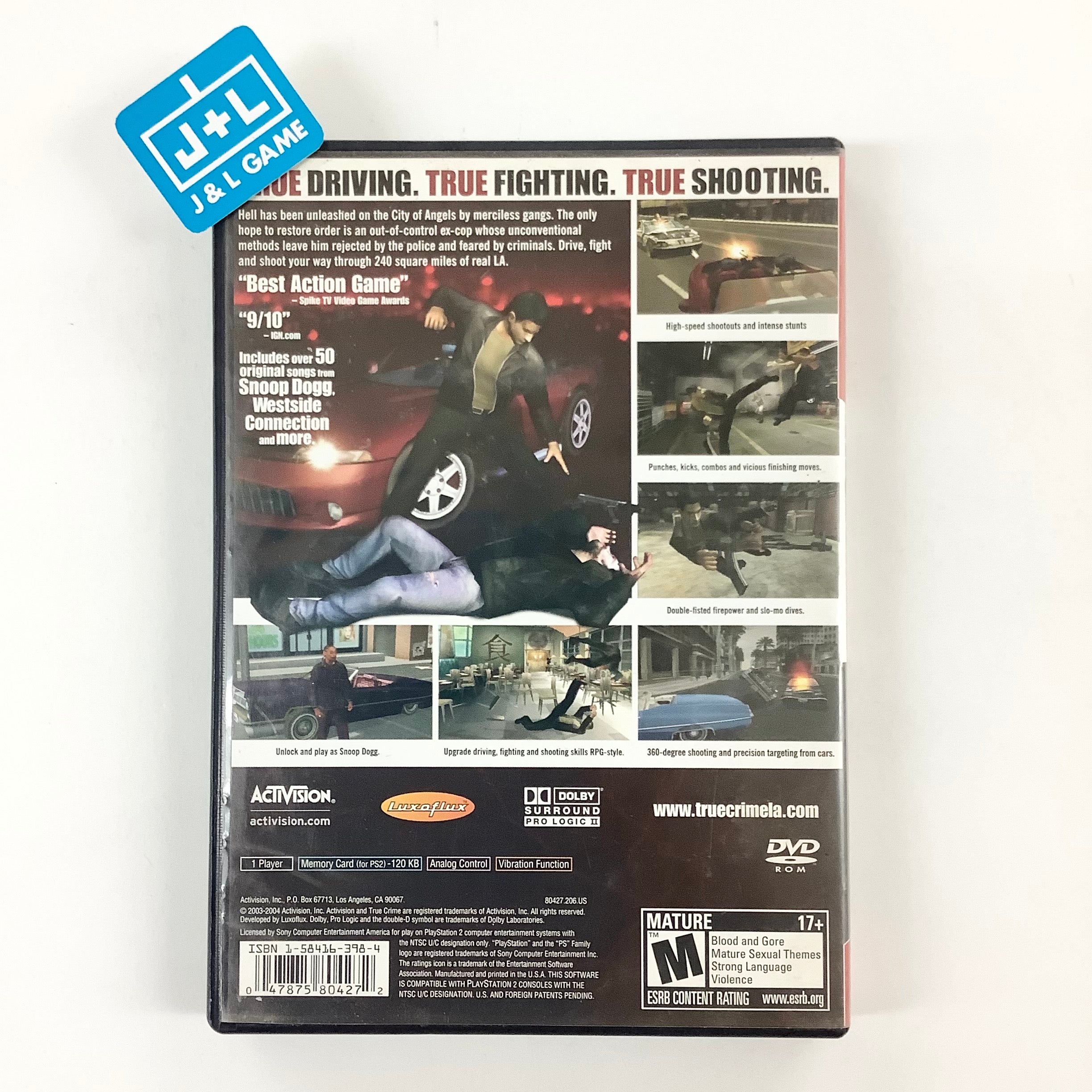 True Crime: Streets of LA (Greatest Hits) - PlayStation 2 [Pre-Owned] Video Games Activision   