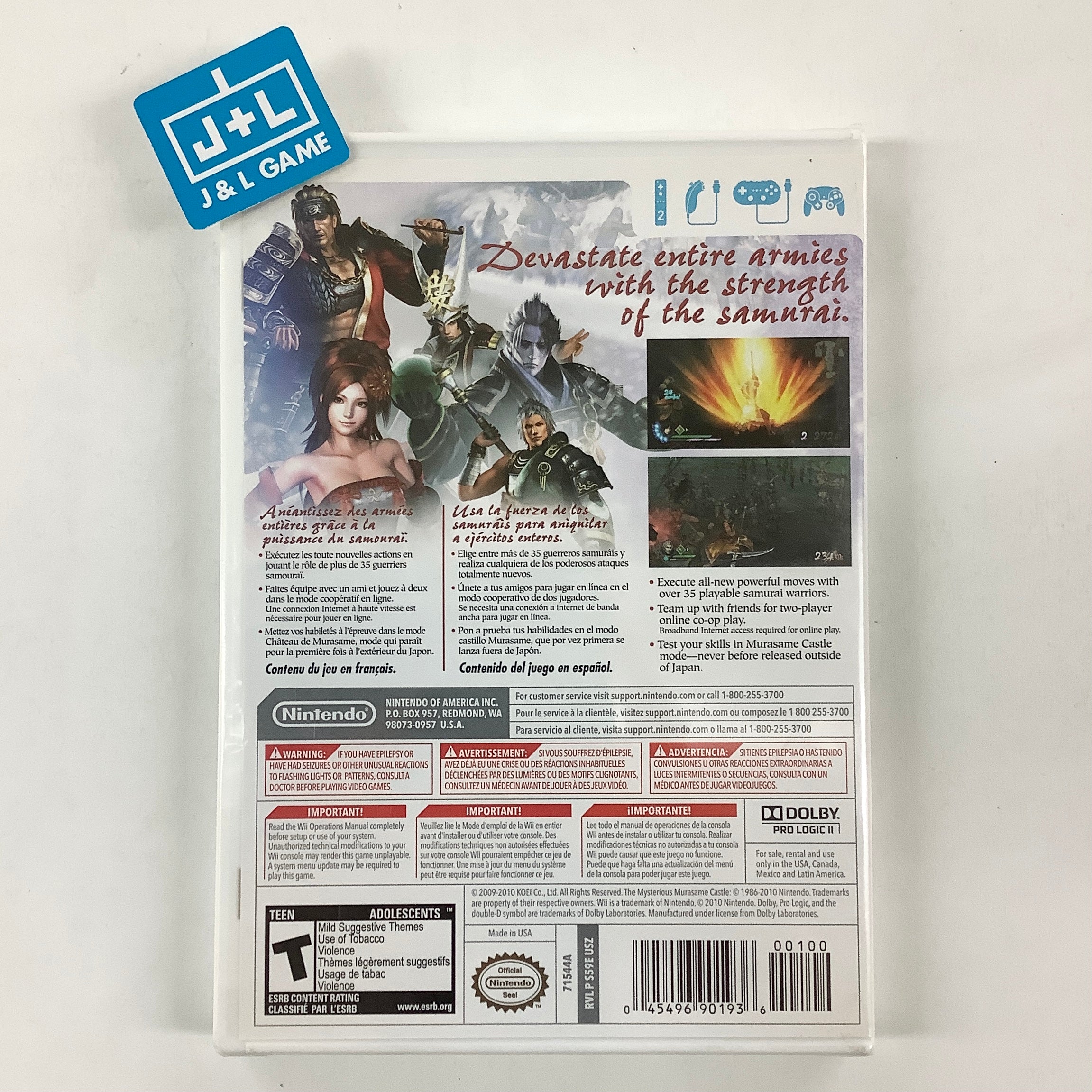 Samurai Warriors 3 - Nintendo Wii Video Games Nintendo   