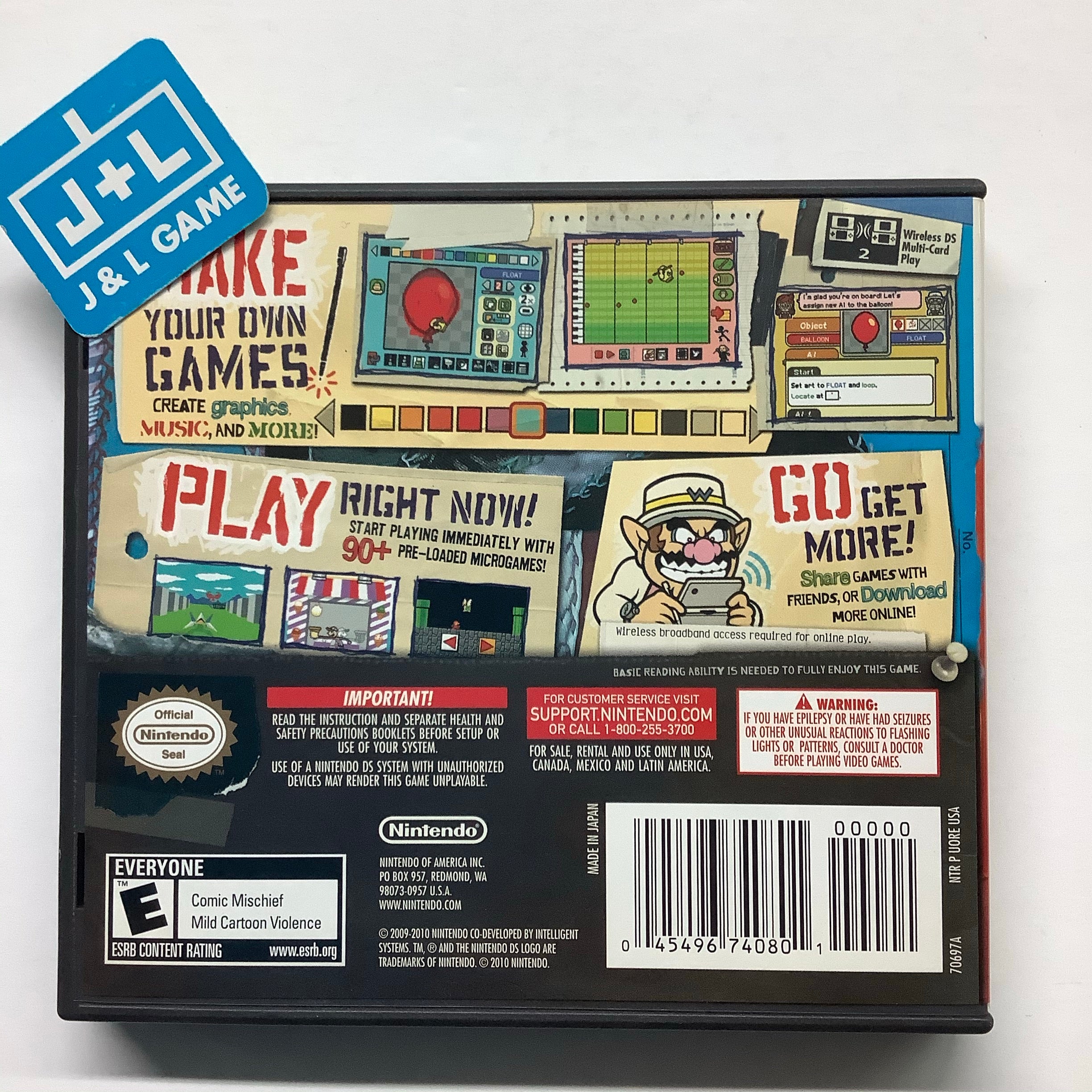 Wario Ware D.I.Y. - (NDS) Nintendo DS [Pre-Owned] Video Games Nintendo   