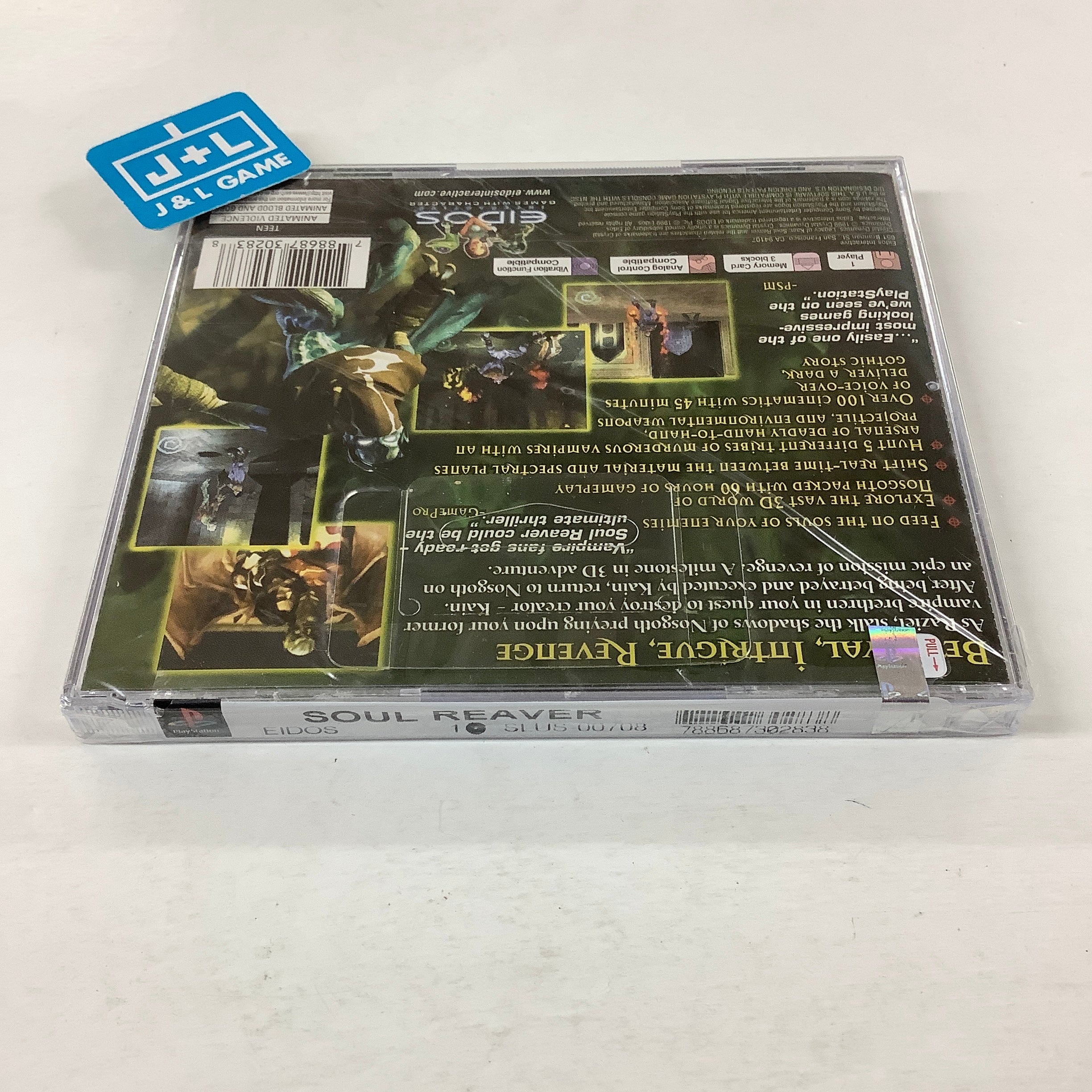 Legacy of Kain: Soul Reaver - (PS1) PlayStation 1 Video Games Eidos Interactive   