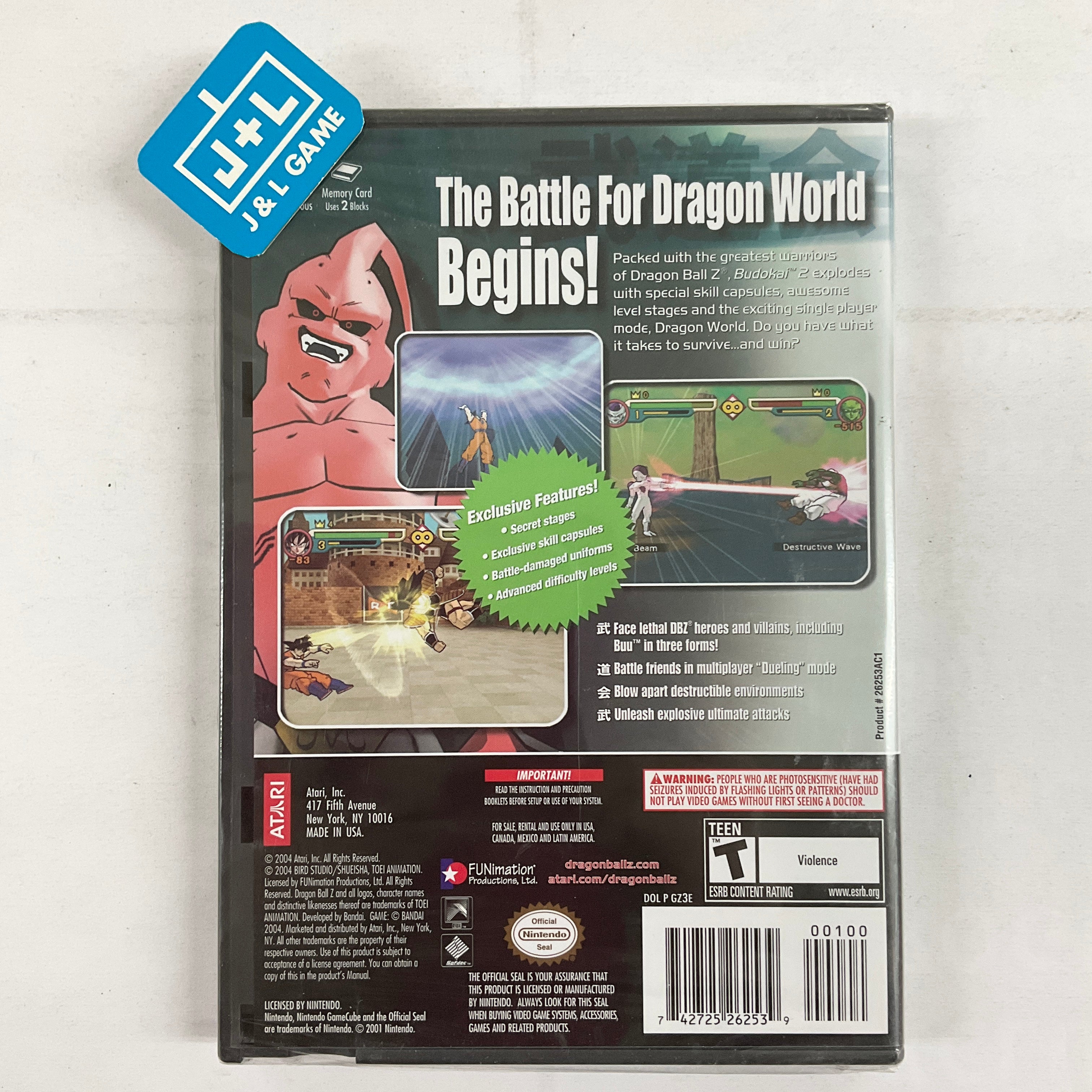 Dragon Ball Z: Budokai 2 - (GC) GameCube Video Games Atari SA   