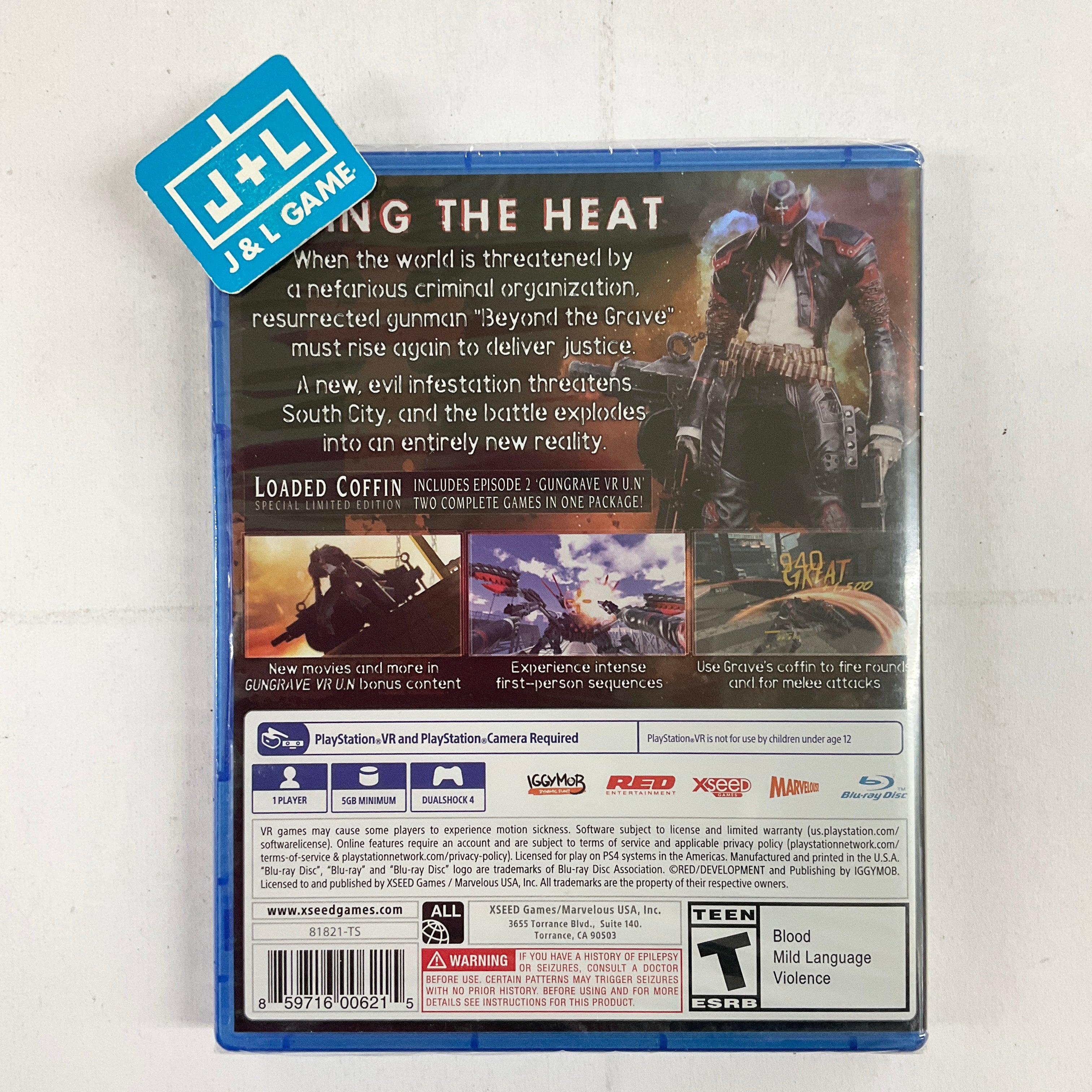 Gungrave VR (Loaded Coffin Edition) (PlayStation VR) - (PS4) PlayStation 4 Video Games XSEED Games   