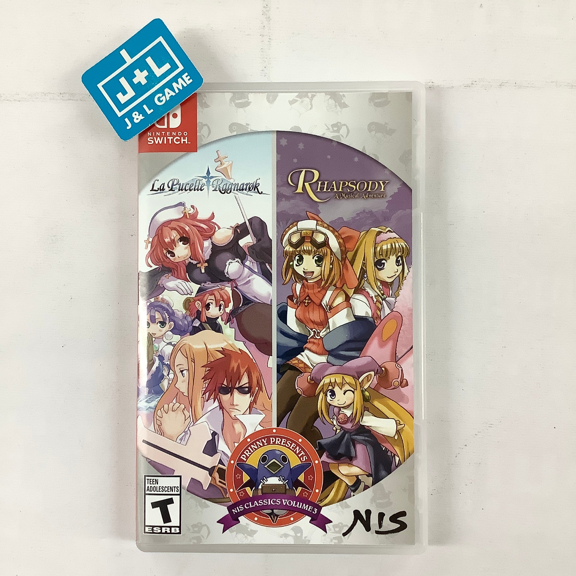 Prinny Presents NIS Classics Volume 3: La Pucelle: Ragnarok / Rhapsody: A Musical Adventure Deluxe Edition - (NSW) Nintendo Switch  [UNBOXING] Video Games NIS America   