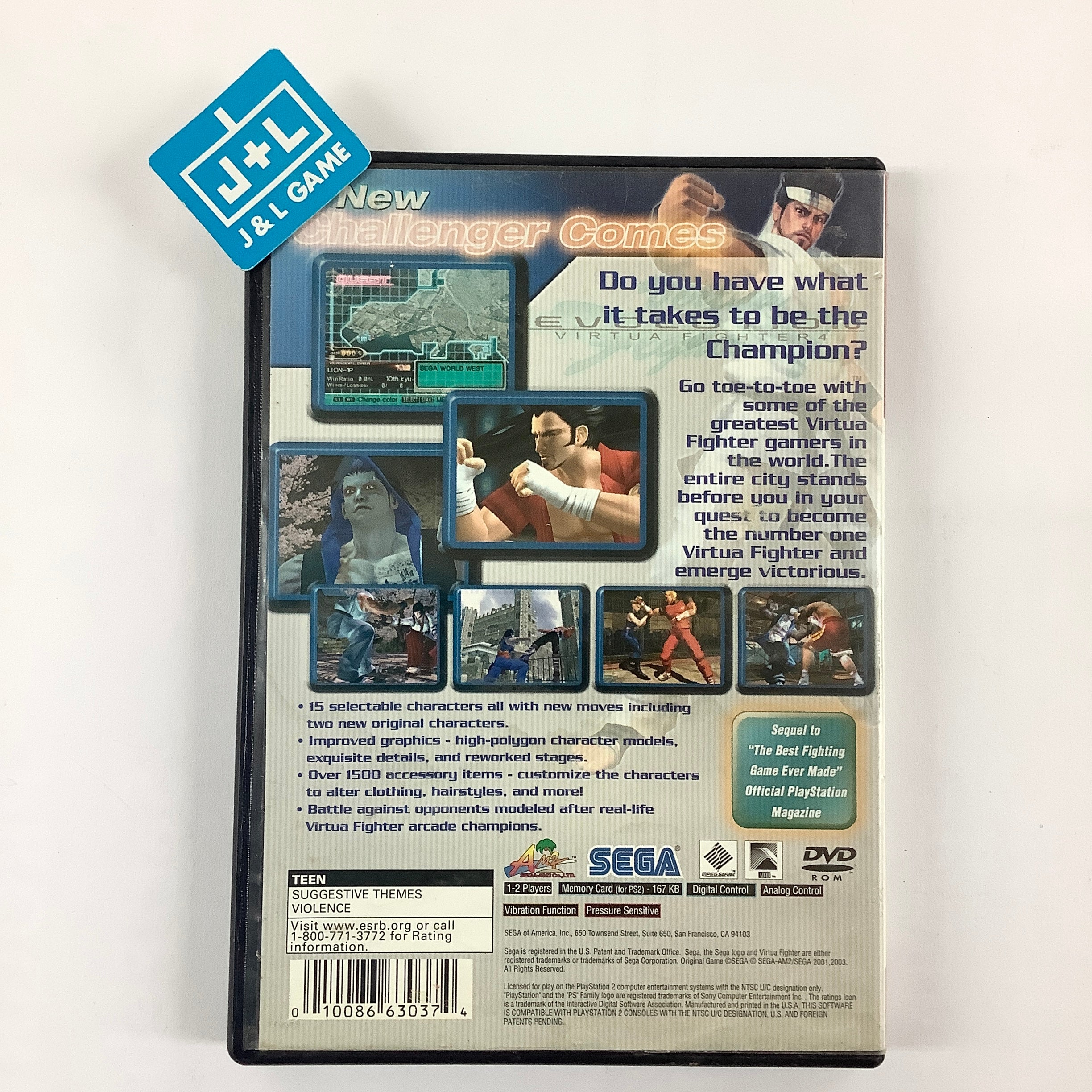 Virtua Fighter 4: Evolution (Greatest Hits) - (PS2) PlayStation 2 [Pre-Owned] Video Games Sega   