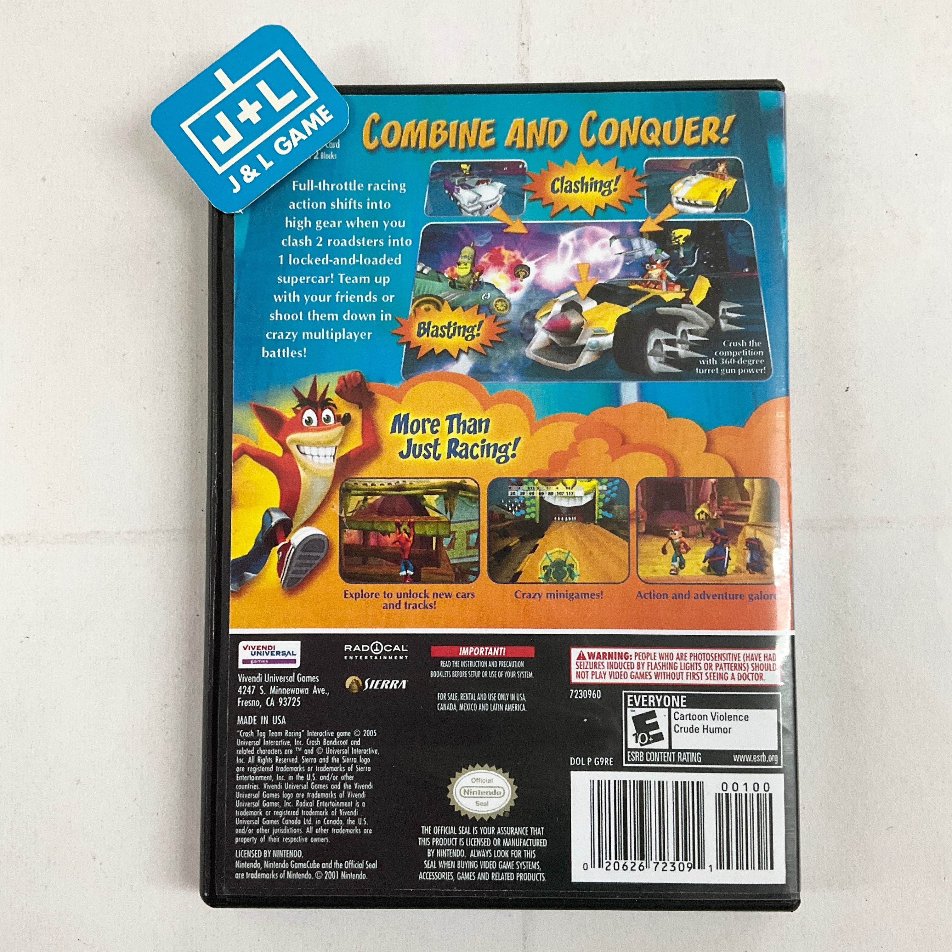 Crash Tag Team Racing - (GC) Gamecube [Pre-Owned] Video Games Vivendi Universal   