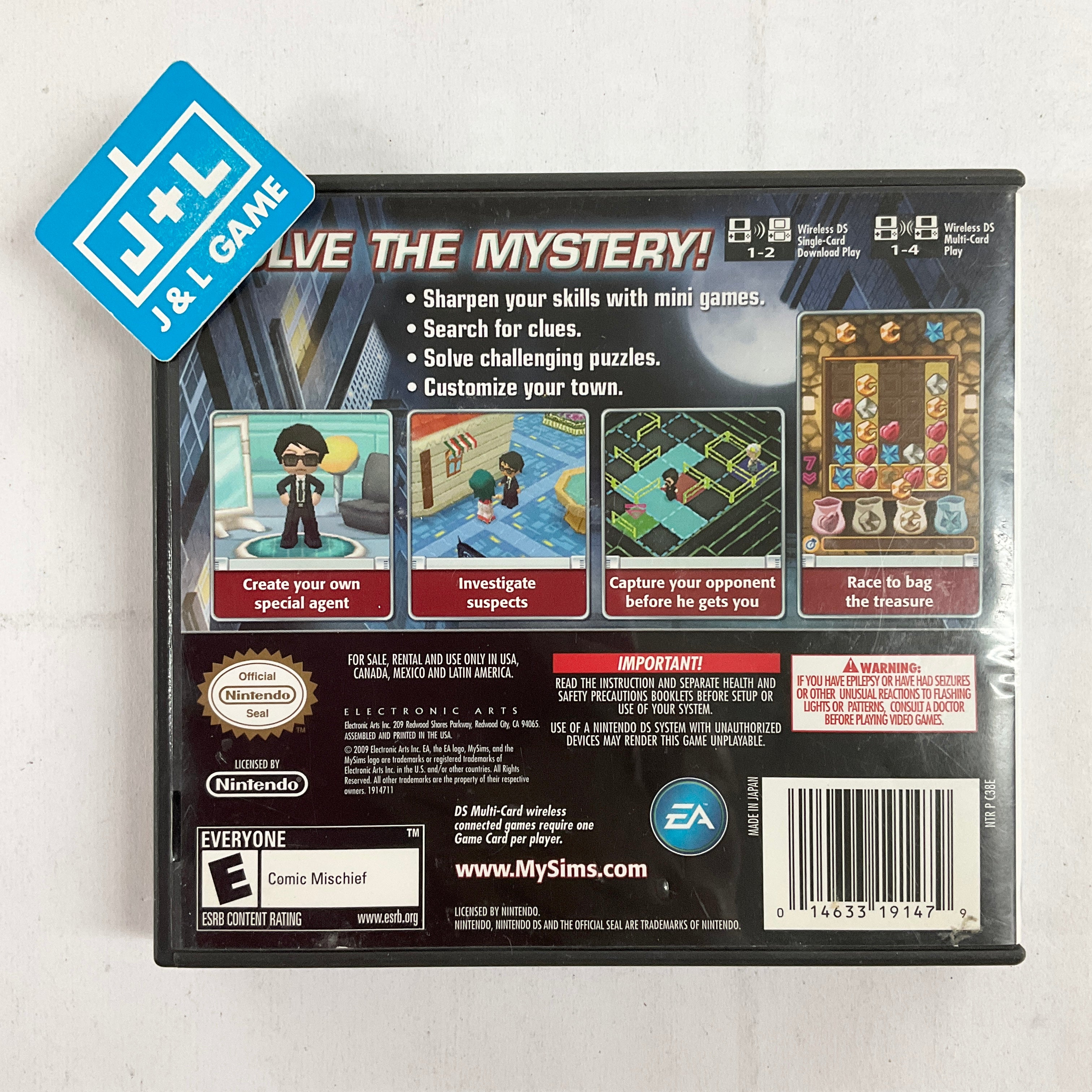 MySims Agents - (NDS) Nintendo DS [Pre-Owned] | J&L Game