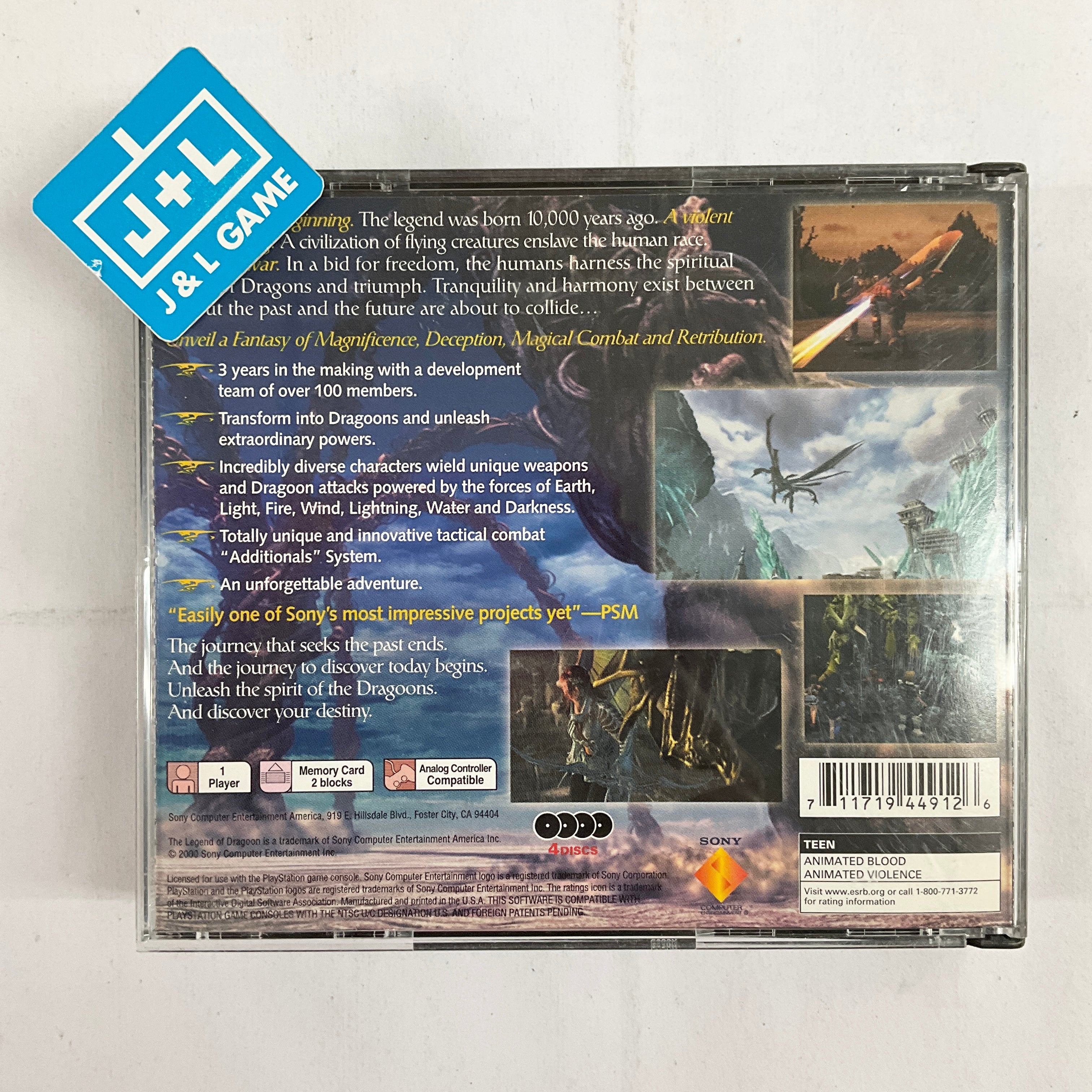 The Legend of Dragoon - (PS1) PlayStation 1 [Pre-Owned] Video Games SCEA   
