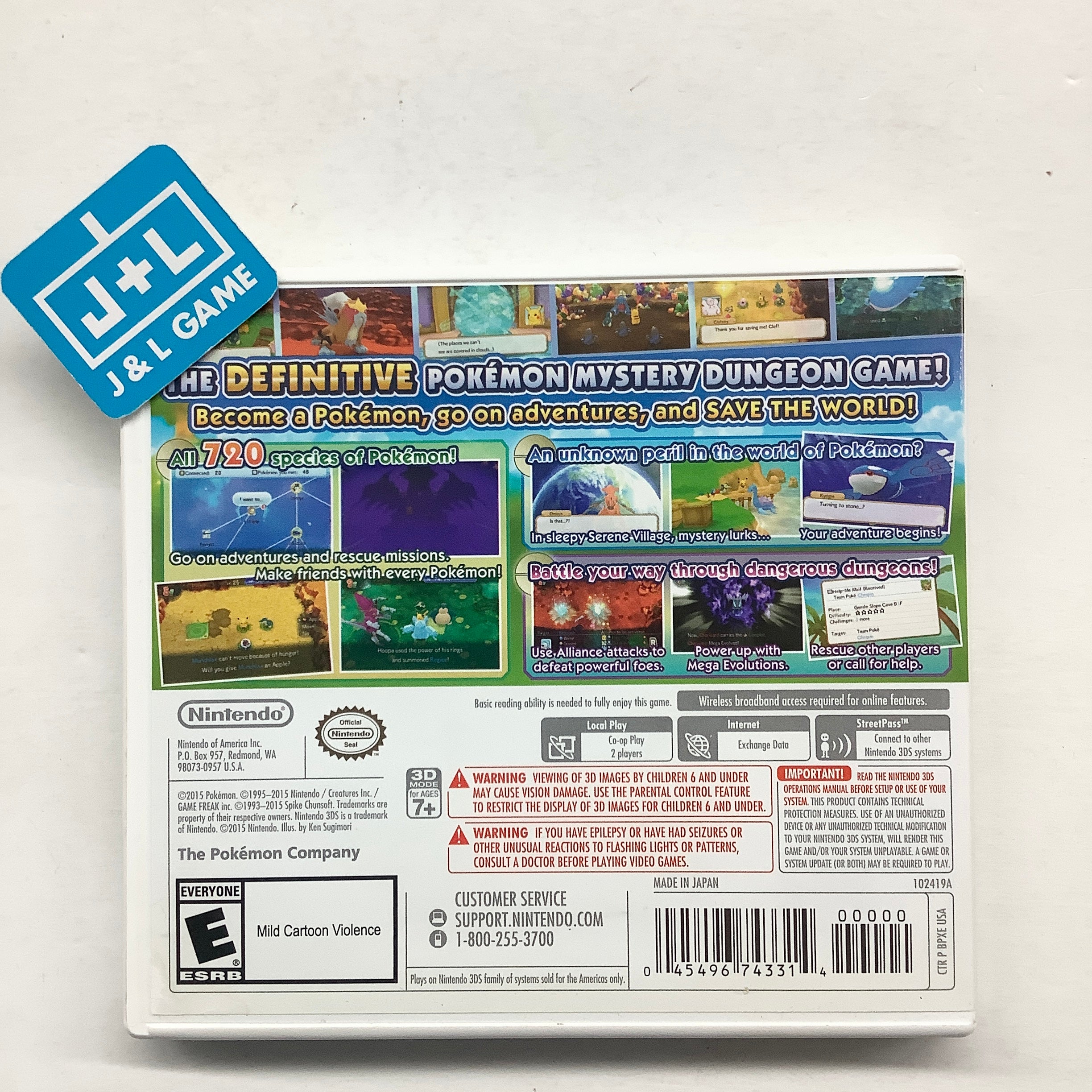Pokemon Super Mystery Dungeon - Nintendo 3DS [Pre-Owned] Video Games Nintendo   