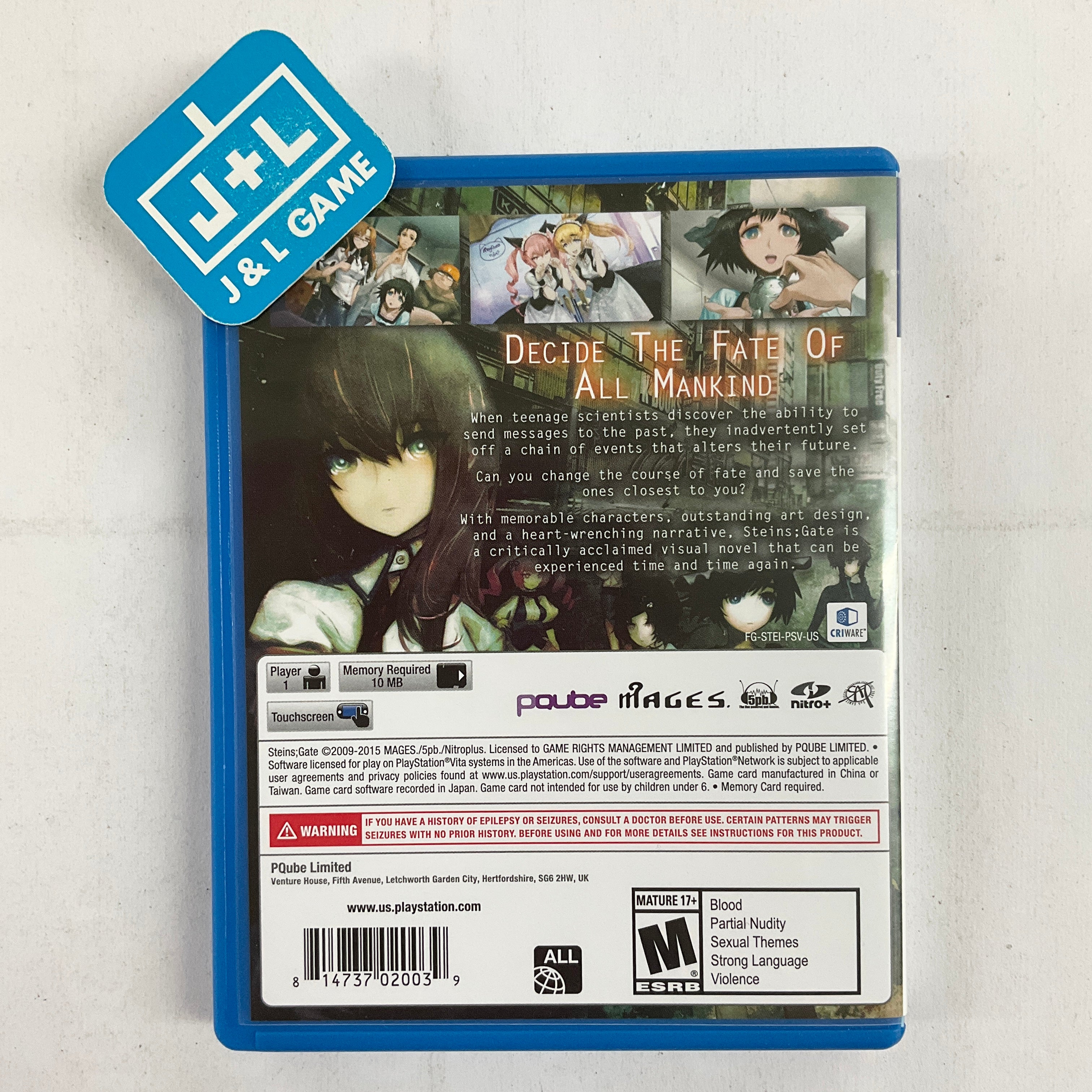 Steins;Gate - (PSV) PlayStation Vita [Pre-Owned] Video Games PQube   
