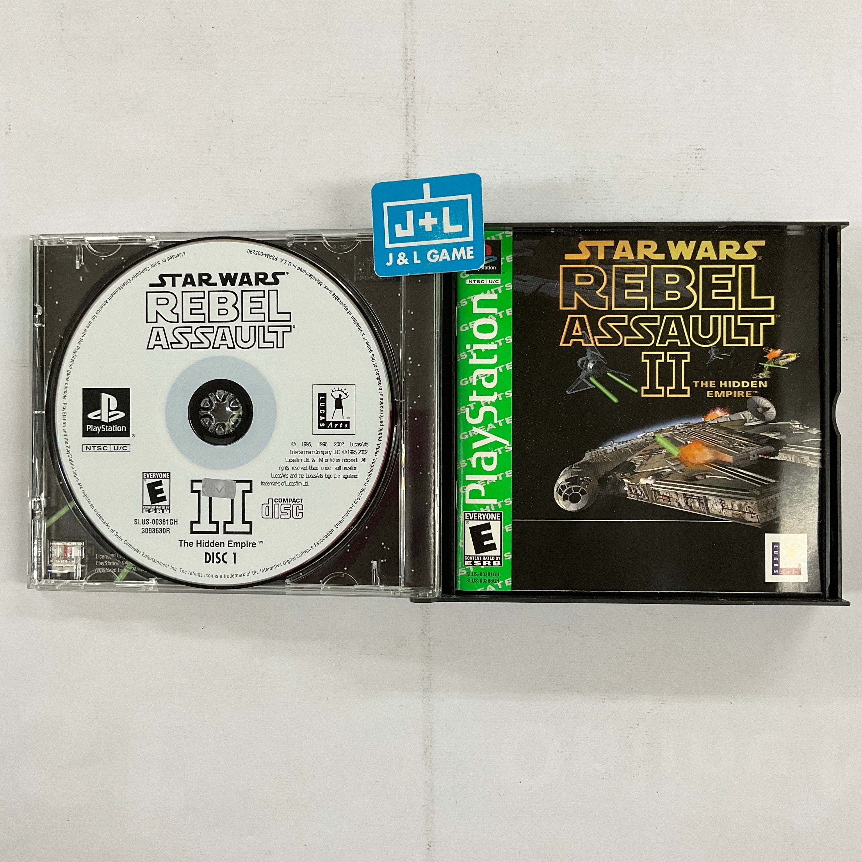 Star Wars: Rebel Assault II The Hidden Empire (Greatest Hits) - (PS1) PlayStation 1 [Pre-Owned] Video Games LucasArts   