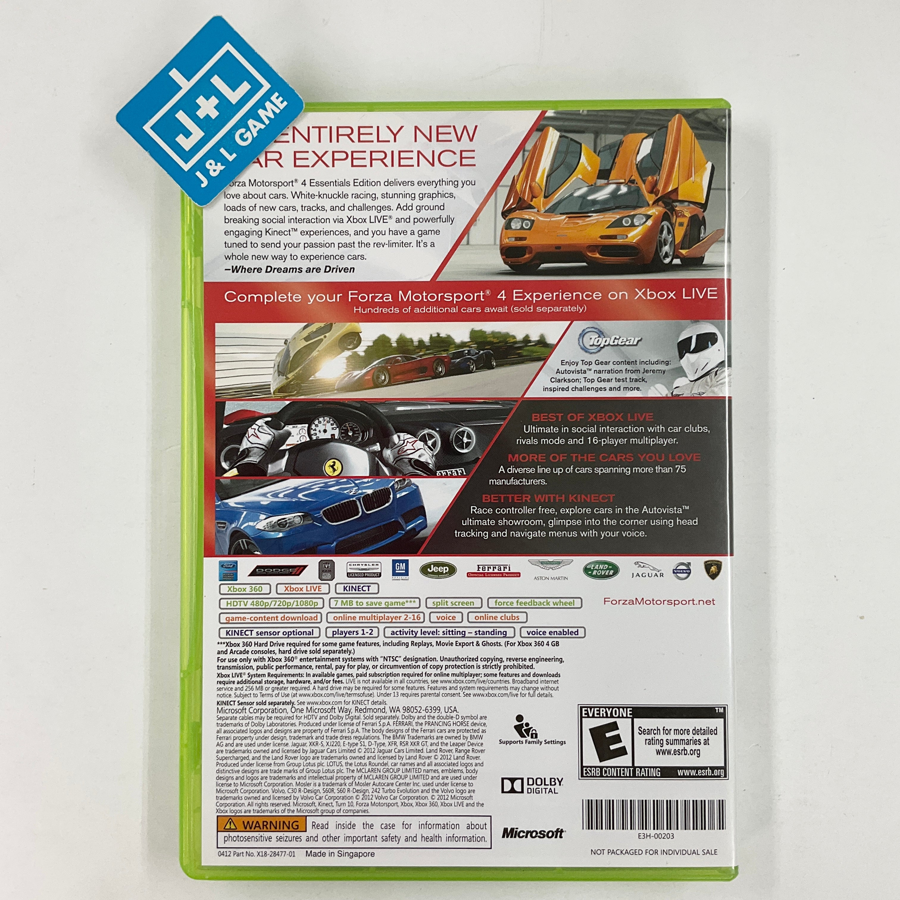 Forza Motorsport 4 (Essentials Edition) - Xbox 360 [Pre-Owned] Video Games Microsoft   