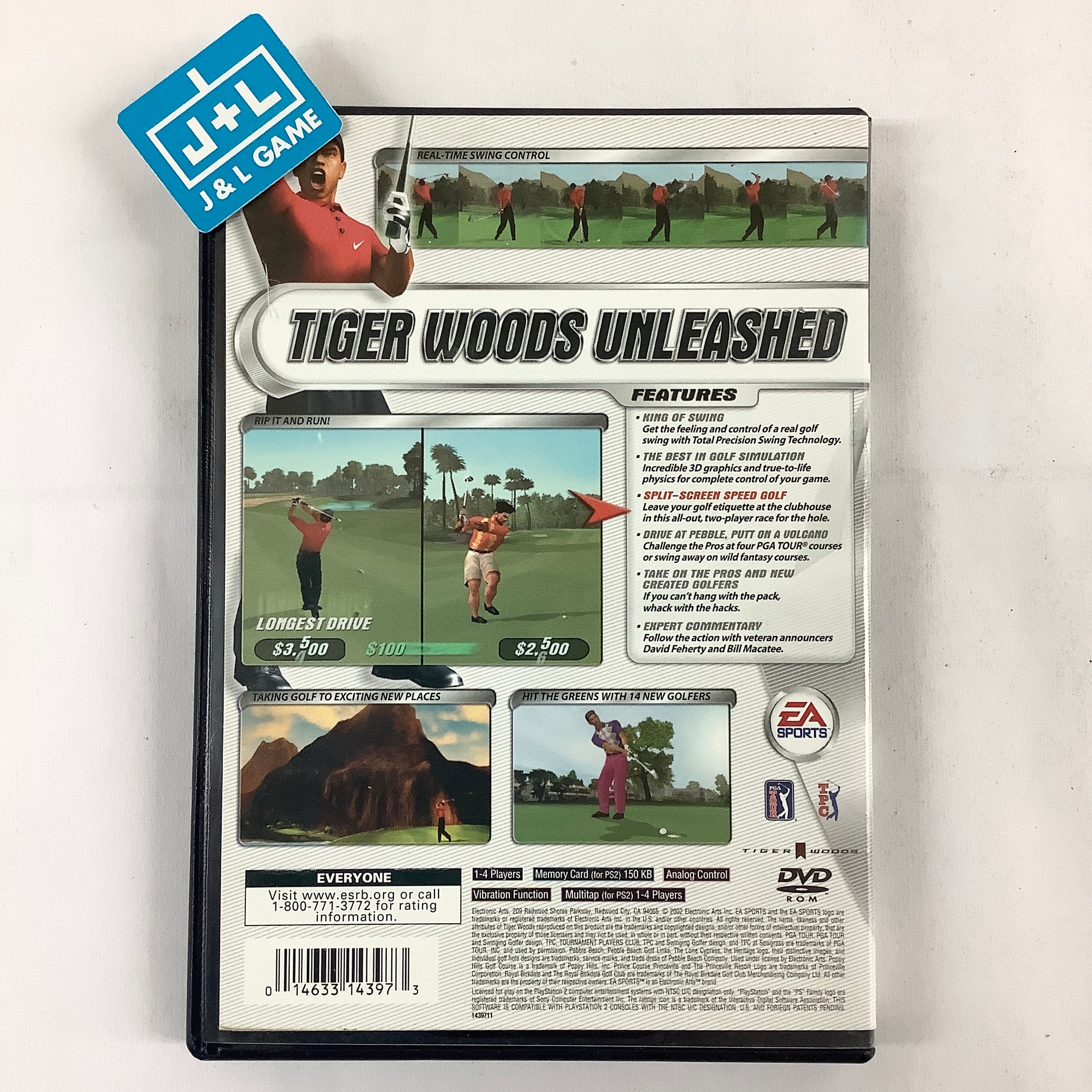 Tiger Woods PGA Tour 2002 - (PS2) PlayStation 2 [Pre-Owned] Video Games EA Sports   
