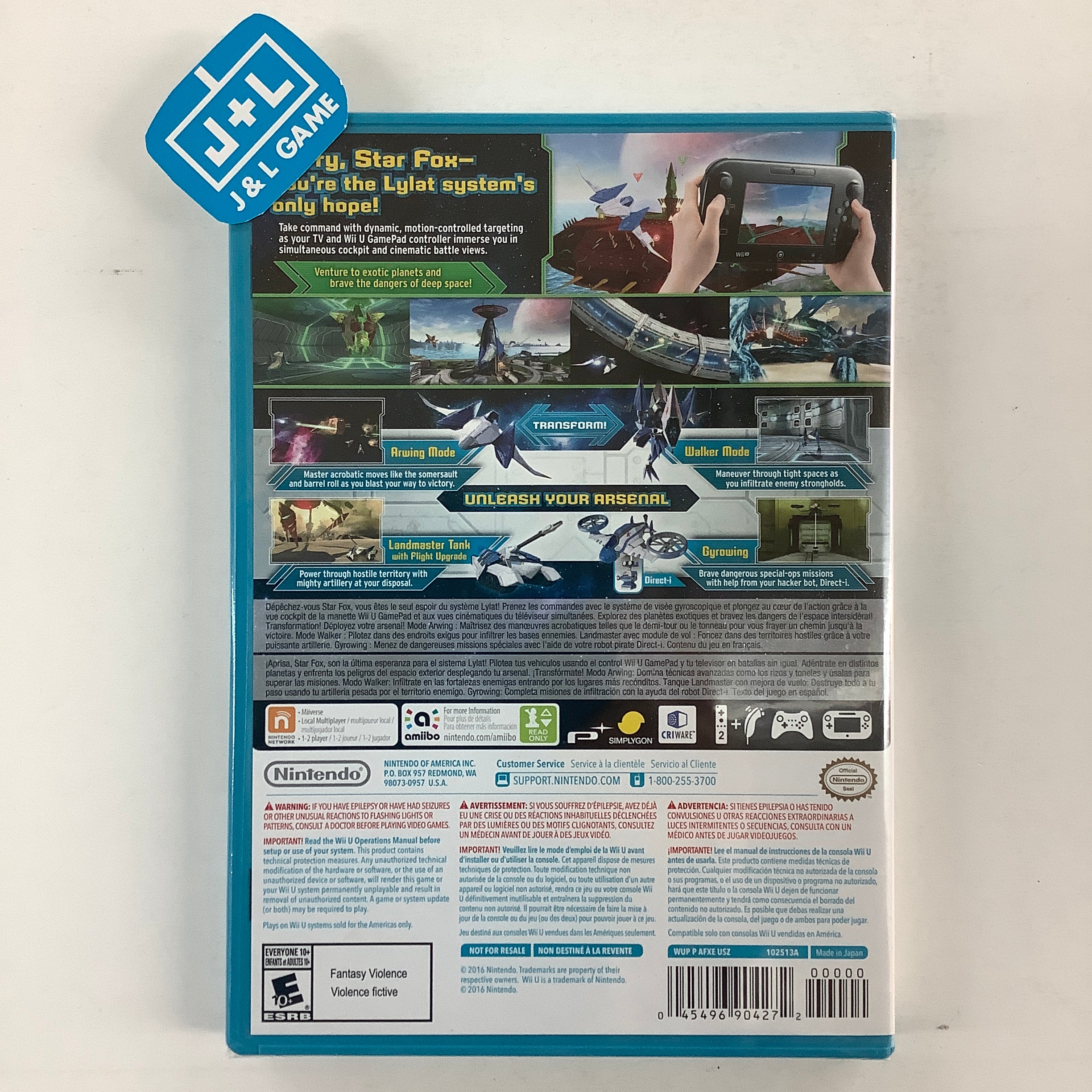 Star Fox Zero - Nintendo Wii U Video Games Nintendo   