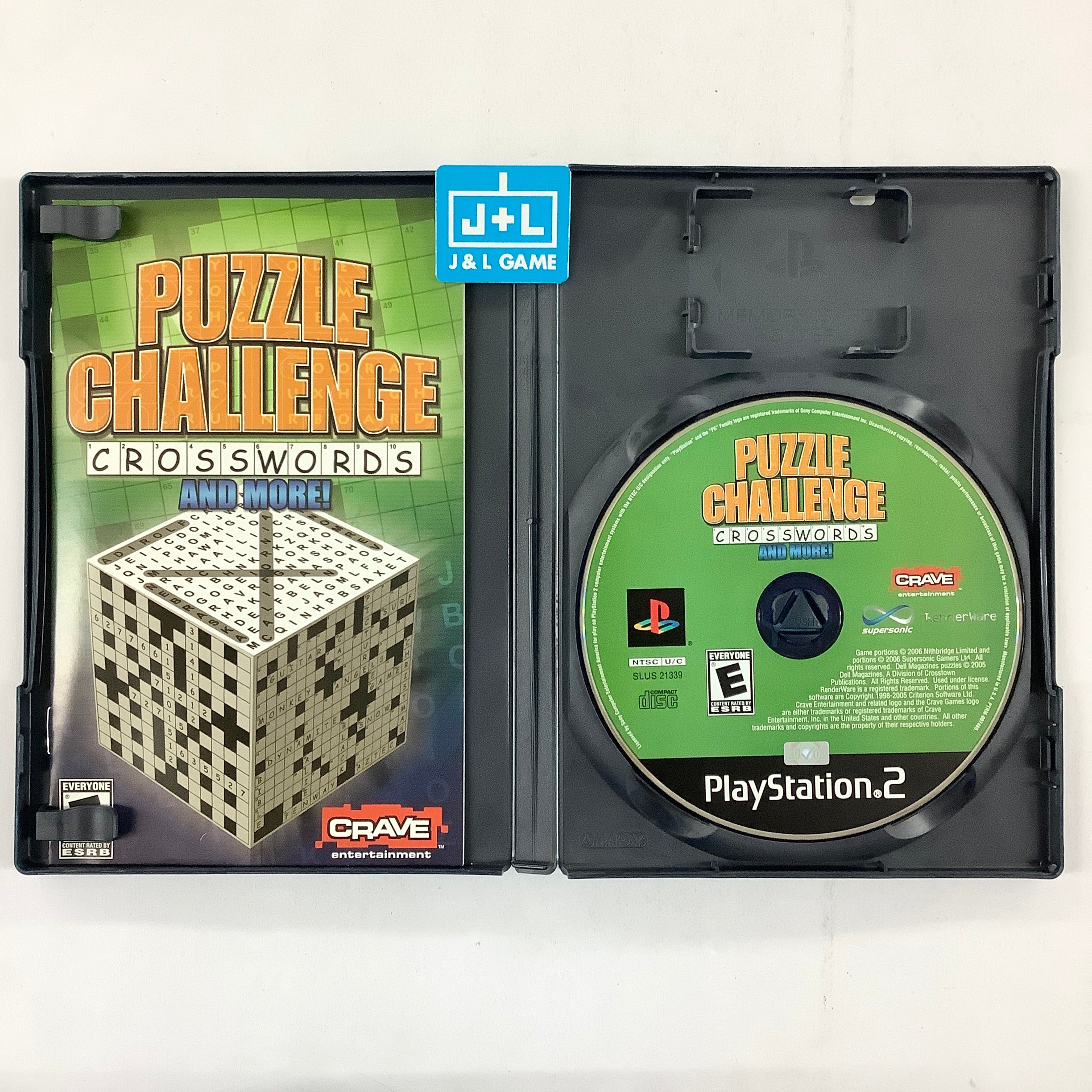 Puzzle Challenge: Crosswords And More! - (PS2) PlayStation 2 [Pre-Owned] Video Games Crave   