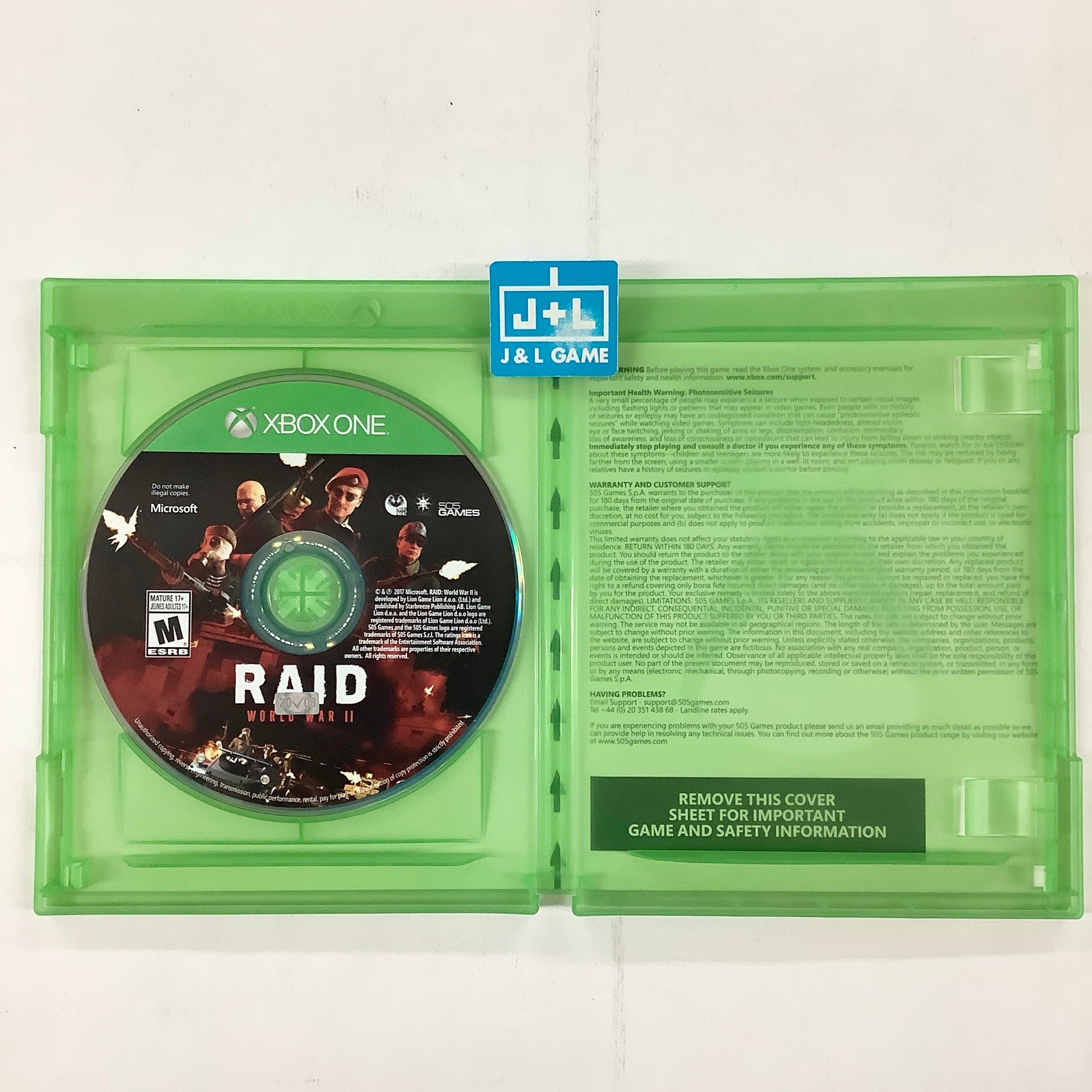 Raid: World War II - (XB1) Xbox One [Pre-Owned] Video Games 505 Games   
