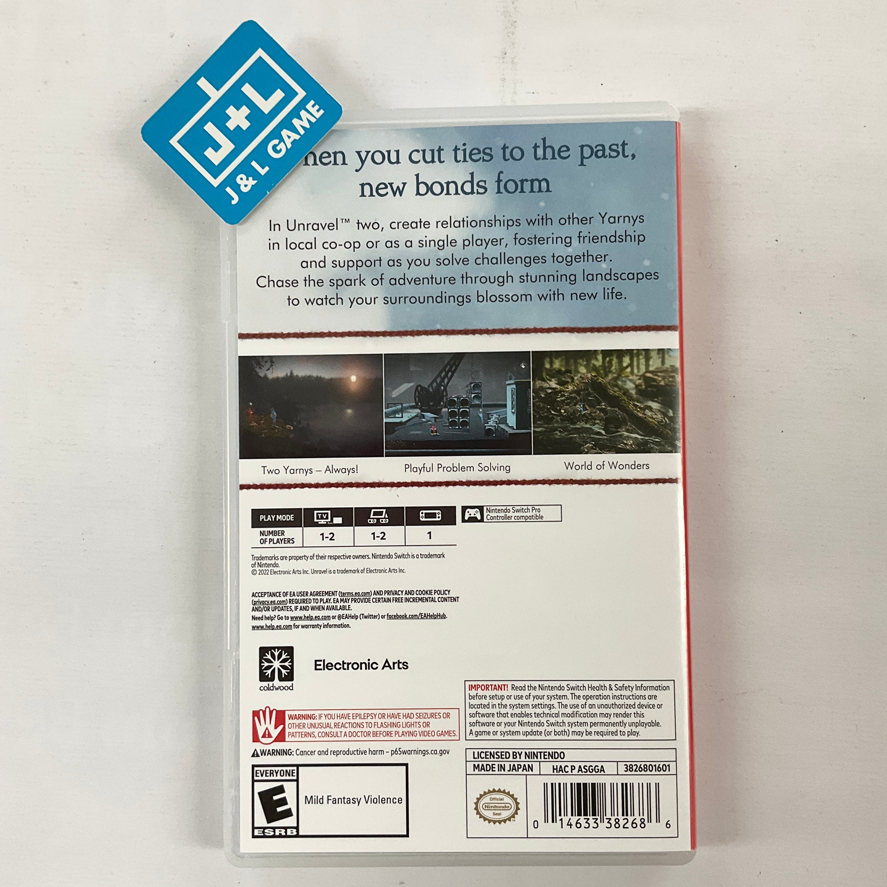 Unravel Two - (NSW) Nintendo Switch [Pre-Owned] Video Games Electronic Arts   