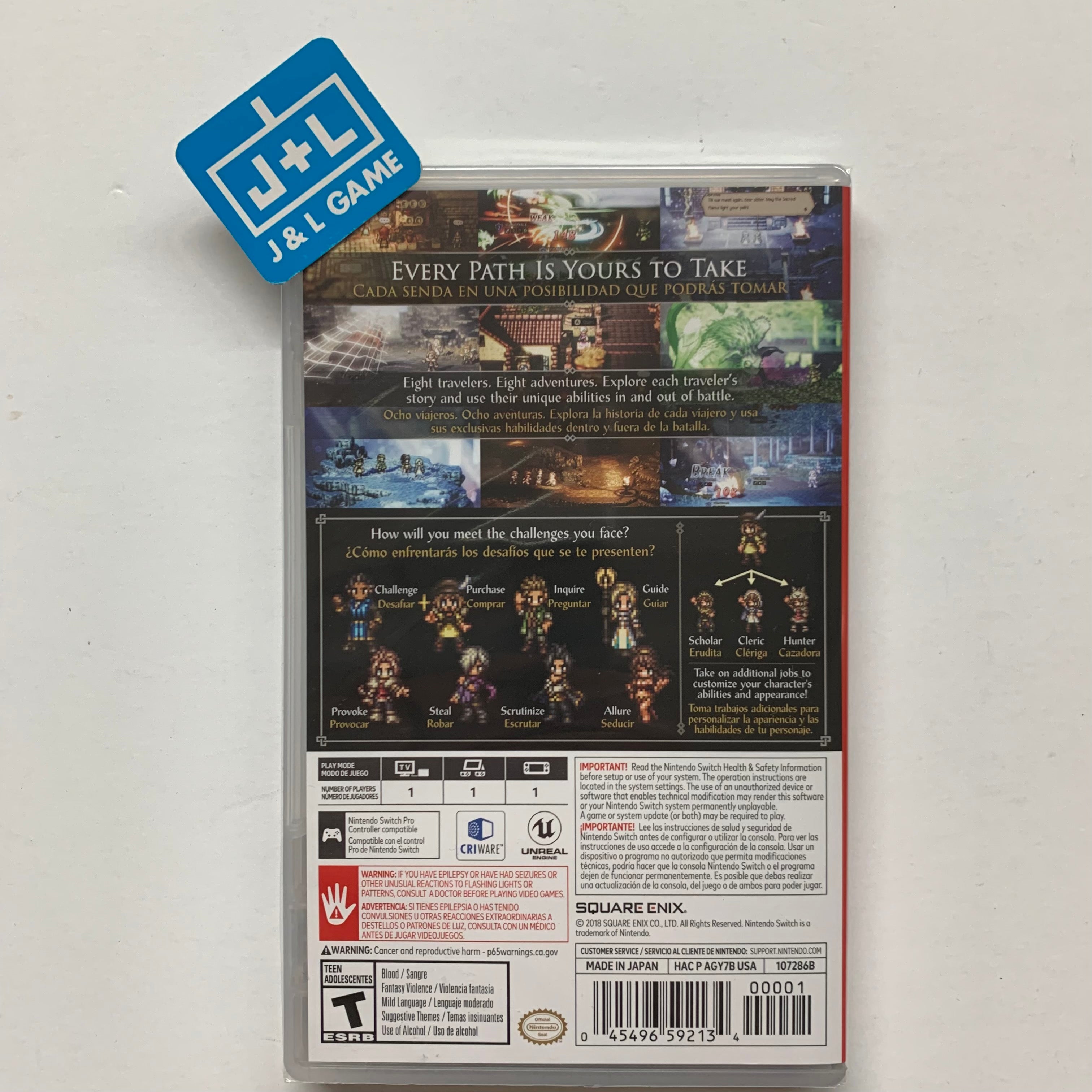 Octopath Traveler - (NSW) Nintendo Switch Video Games Square Enix   