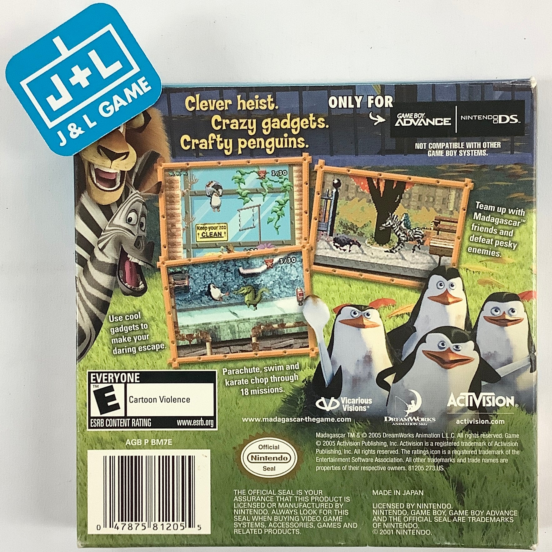 Dreamworks Madagascar: Operation Penguin - (GBA) Game Boy Advance [Pre-Owned] Video Games Activision   