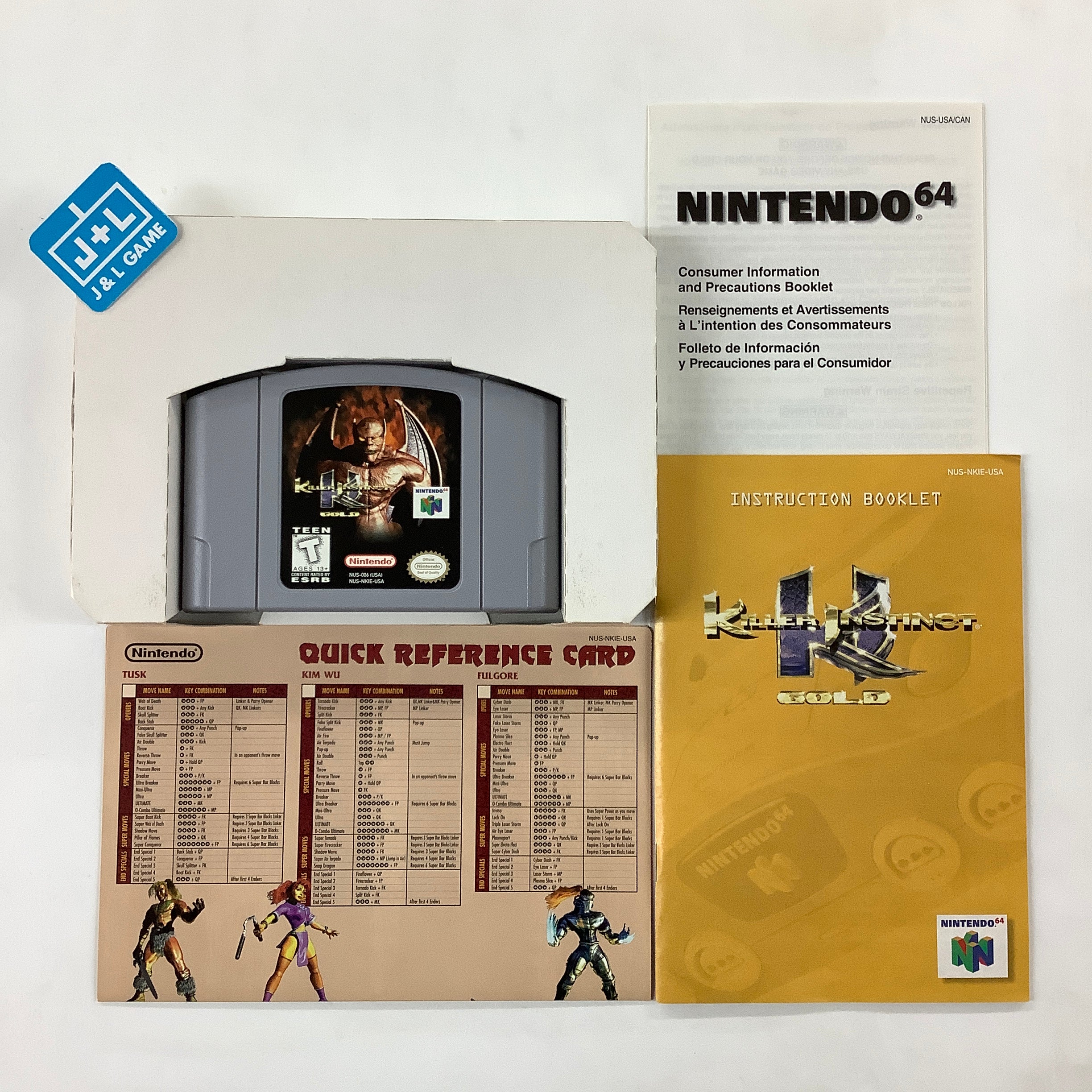 Killer Instinct Gold - (N64) Nintendo 64 [Pre-Owned] | J&L Game