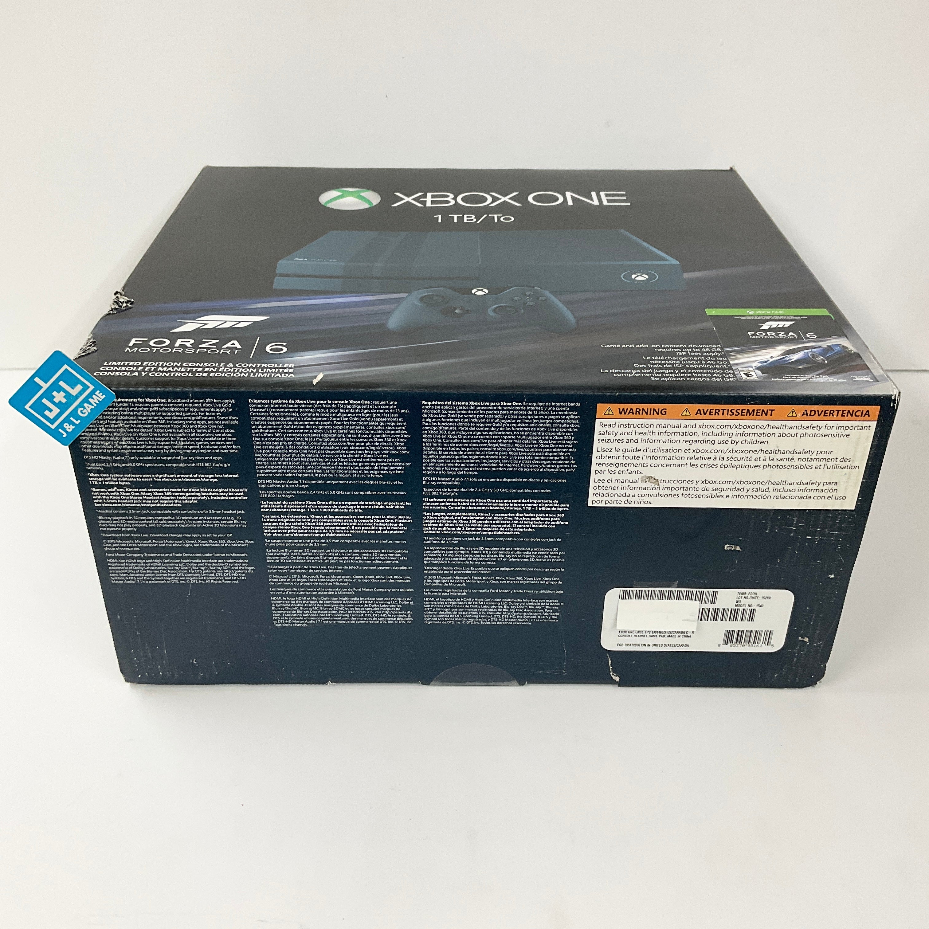 Microsoft Xbox One 1TB Console ( Forza Motorsport 6 Bundle ) - (XB1) Xbox One Consoles Microsoft   