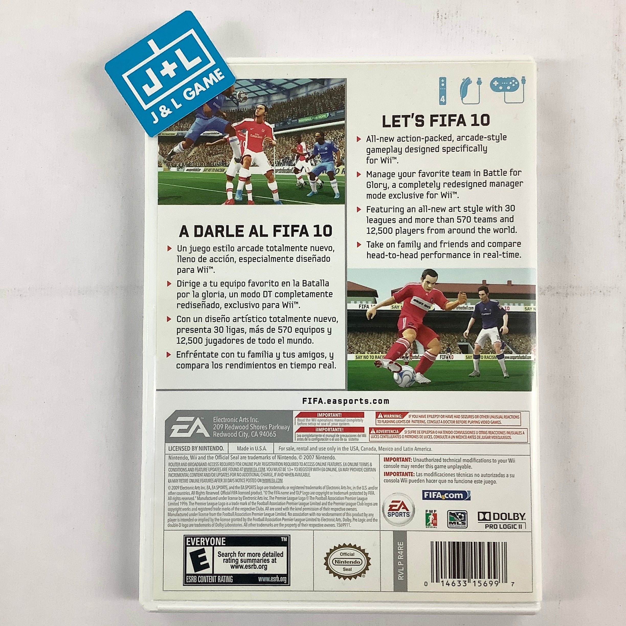 FIFA Soccer 10 - Nintendo Wii [Pre-Owned] | J&L Game