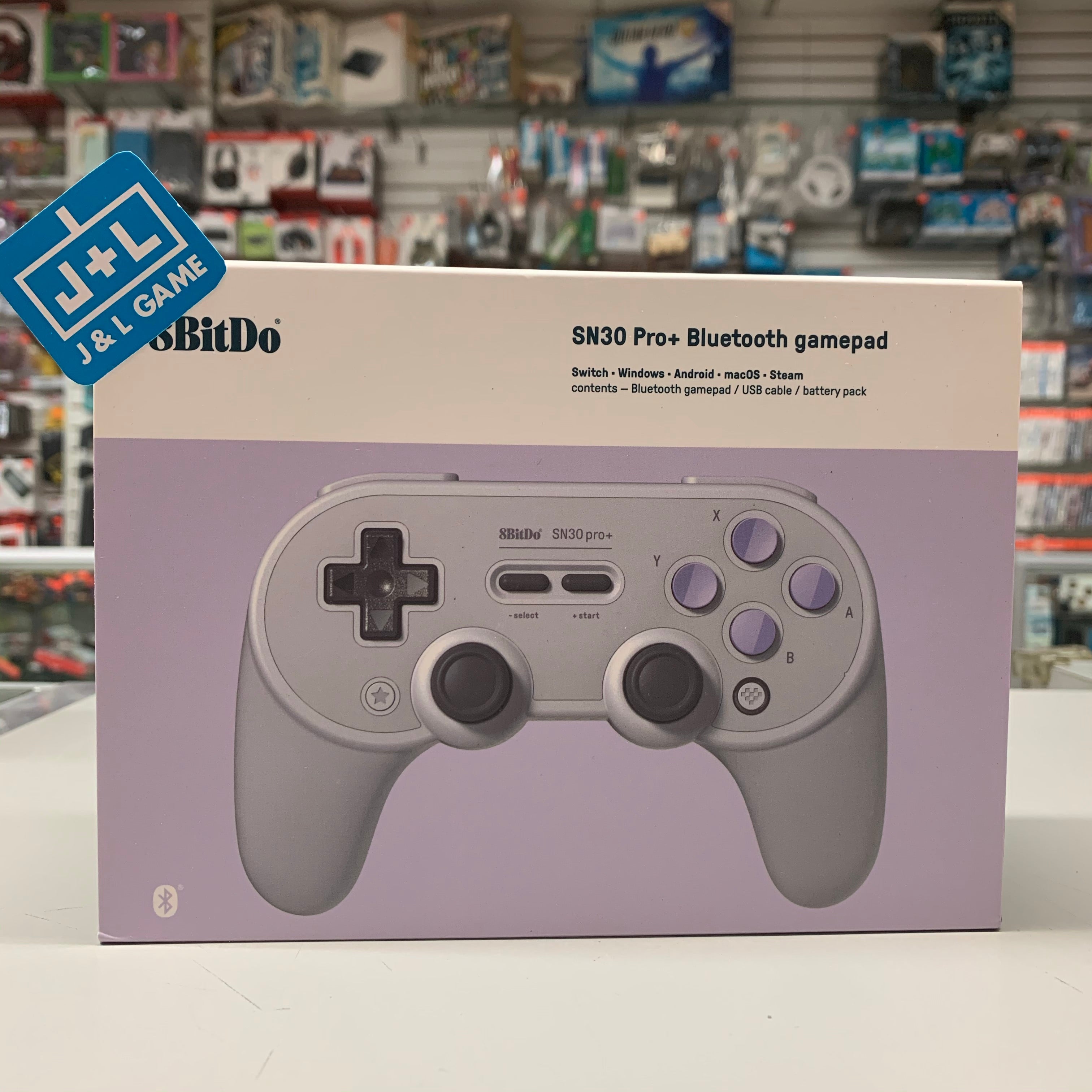 8Bitdo Sn30 Pro+ Bluetooth Gamepad (Sn Edition) - (NSW) Nintendo Switch Accessories 8Bitdo   