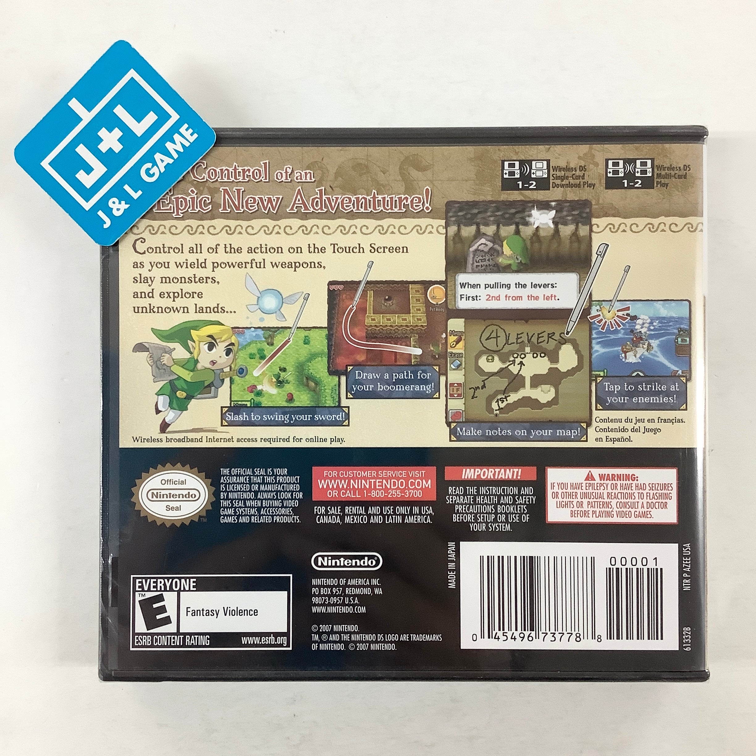The Legend of Zelda:  Phantom Hourglass - (NDS) Nintendo DS Video Games Nintendo   