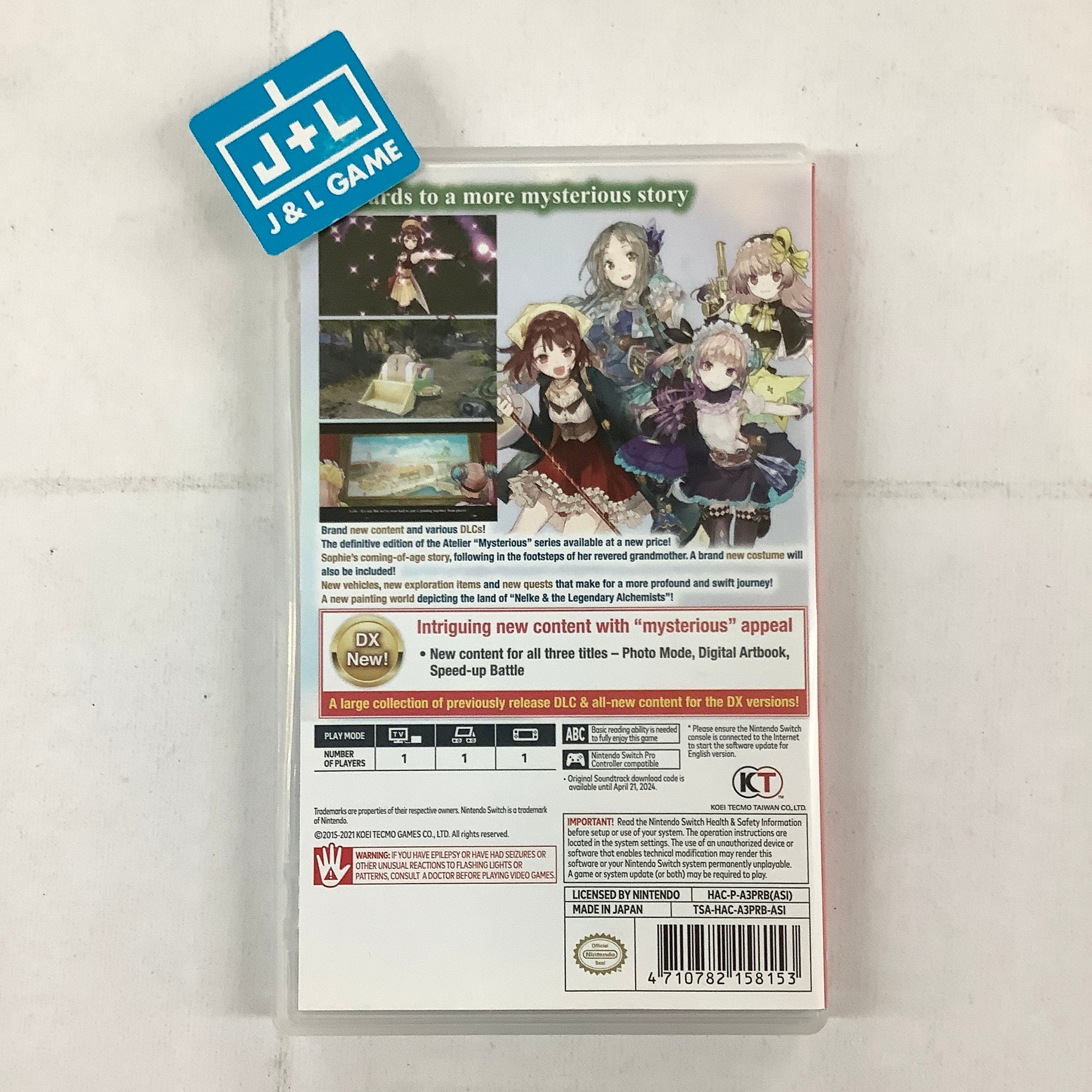 Atelier Mysterious Trilogy Deluxe Pack - (NSW) Nintendo Switch [UNBOXING] (Asia Import) Video Games Koei Tecmo Games   