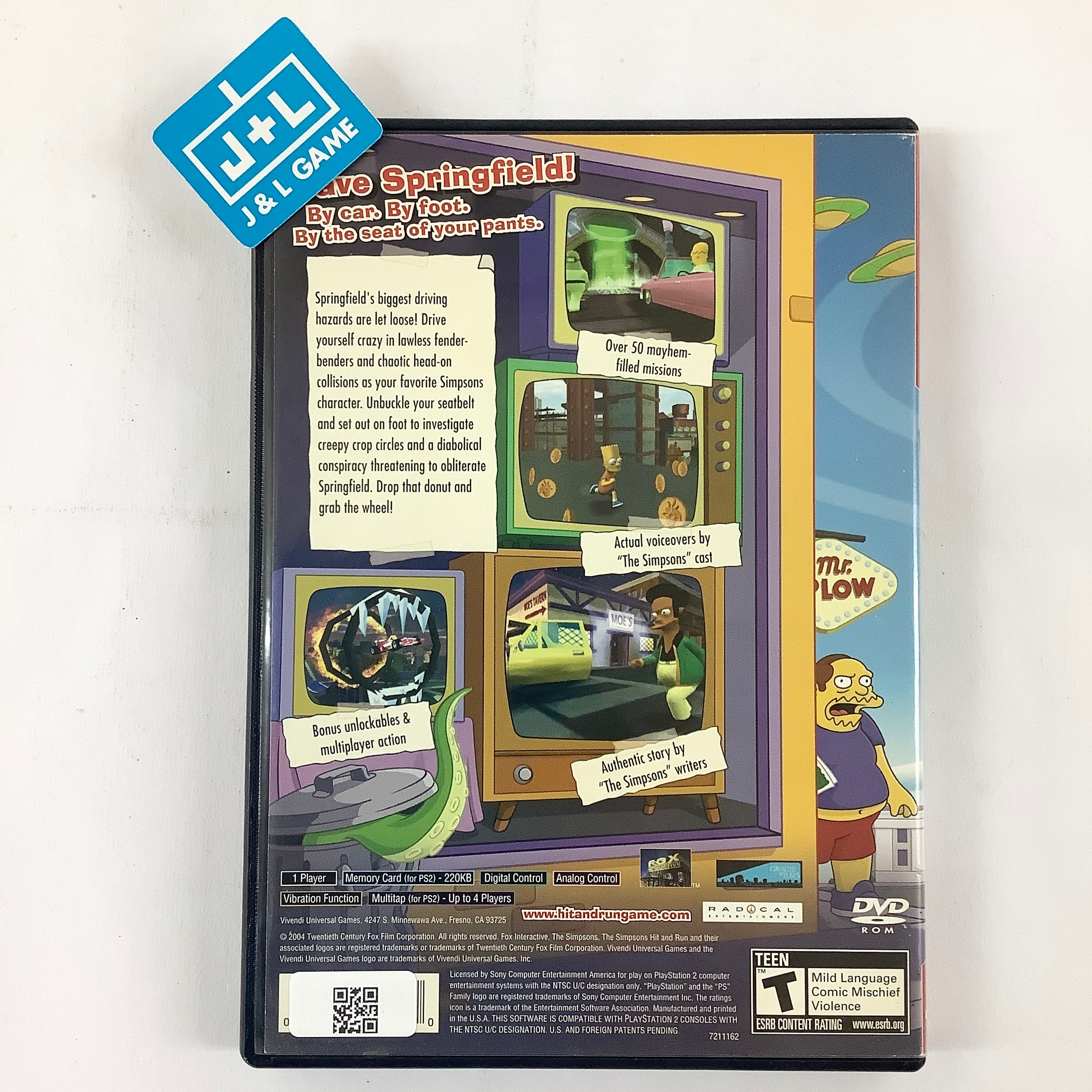 The Simpsons: Hit & Run (Greatest Hits) - (PS2) PlayStation 2 [Pre-Owned] Video Games VU Games   