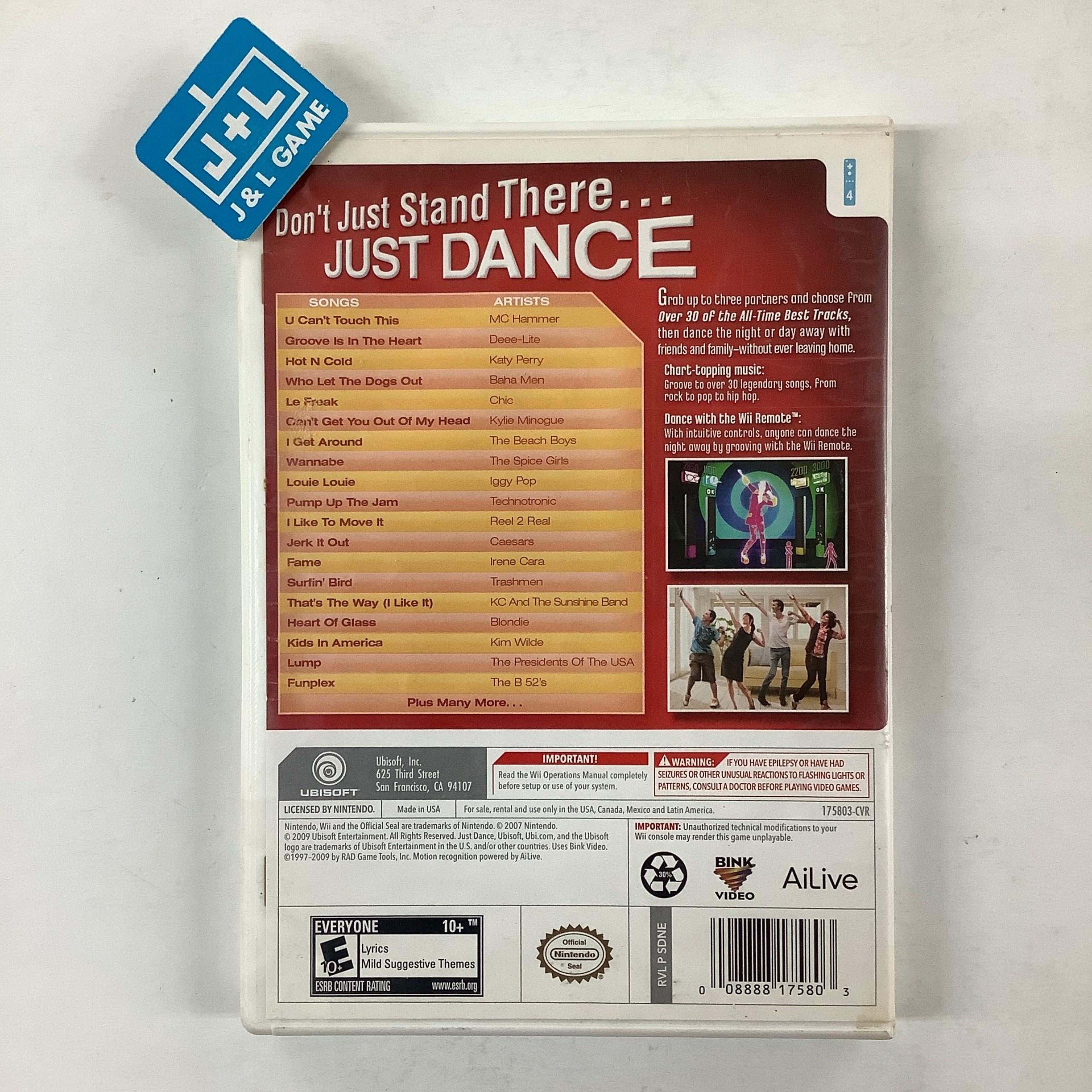 Just Dance - Nintendo Wii [Pre-Owned] Video Games Ubisoft   