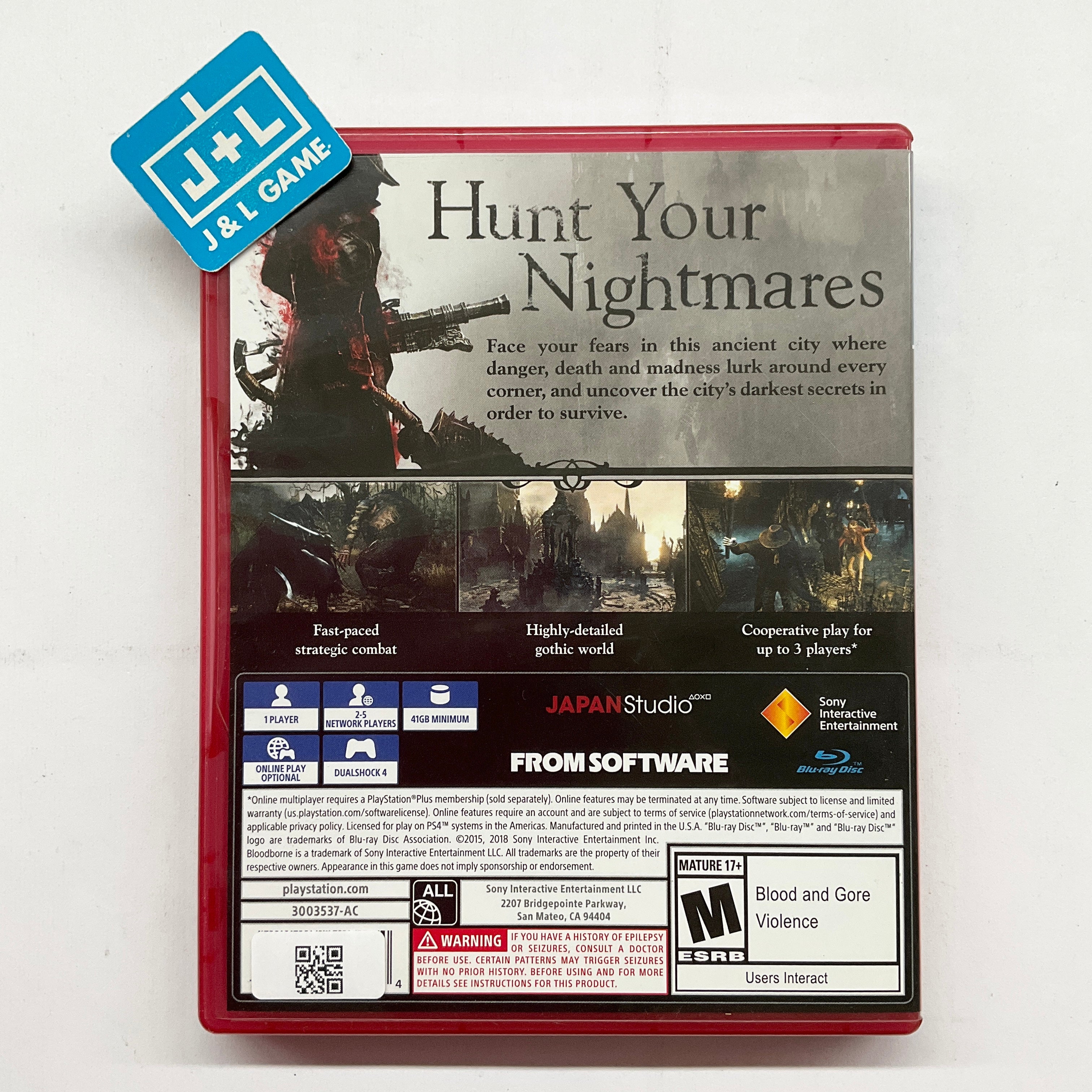 Bloodborne (PlayStation Hits) - (PS4) PlayStation 4 [Pre-Owned] Video Games Sony   