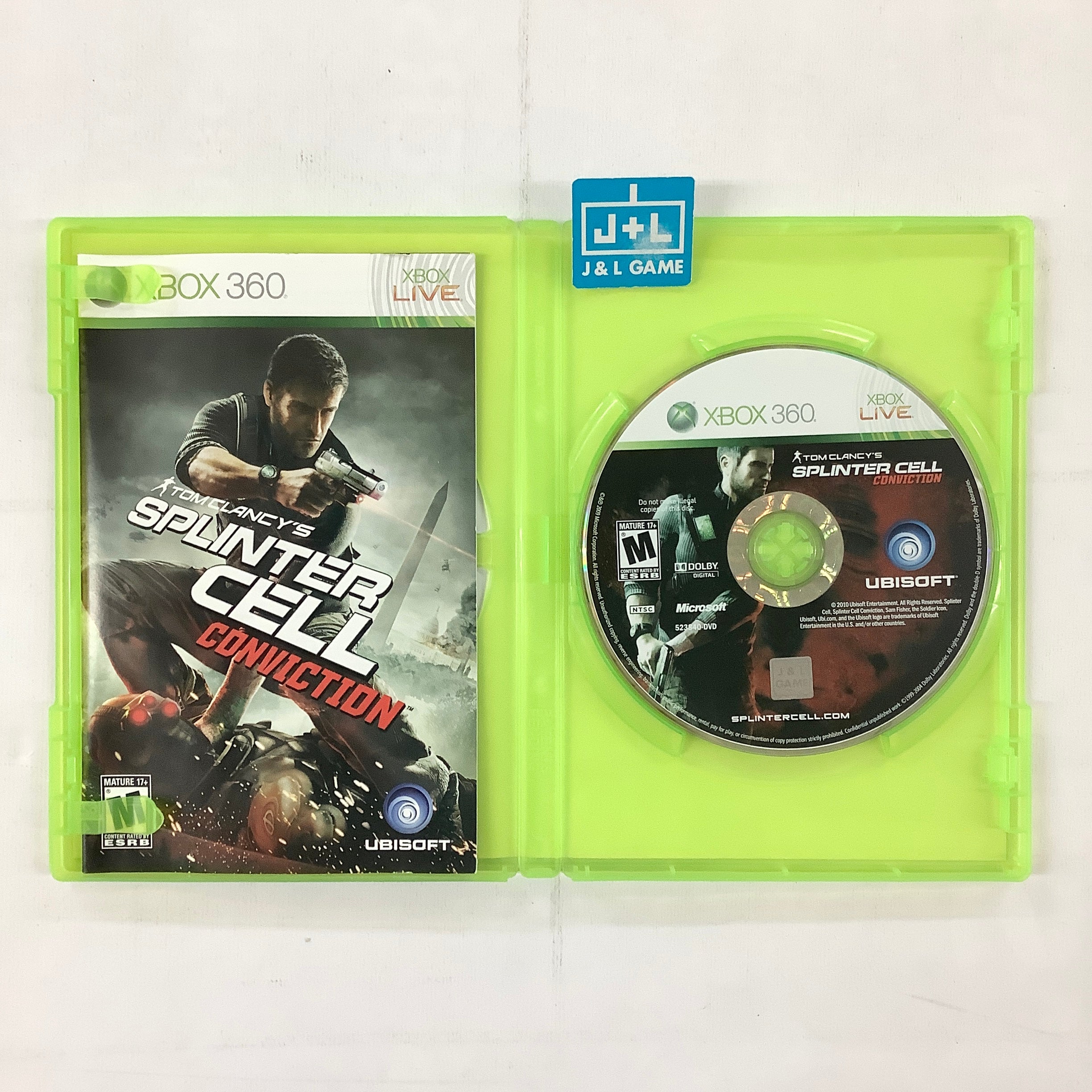 Tom Clancy's Splinter Cell: Conviction - Xbox 360 [Pre-Owned] Video Games Ubisoft   
