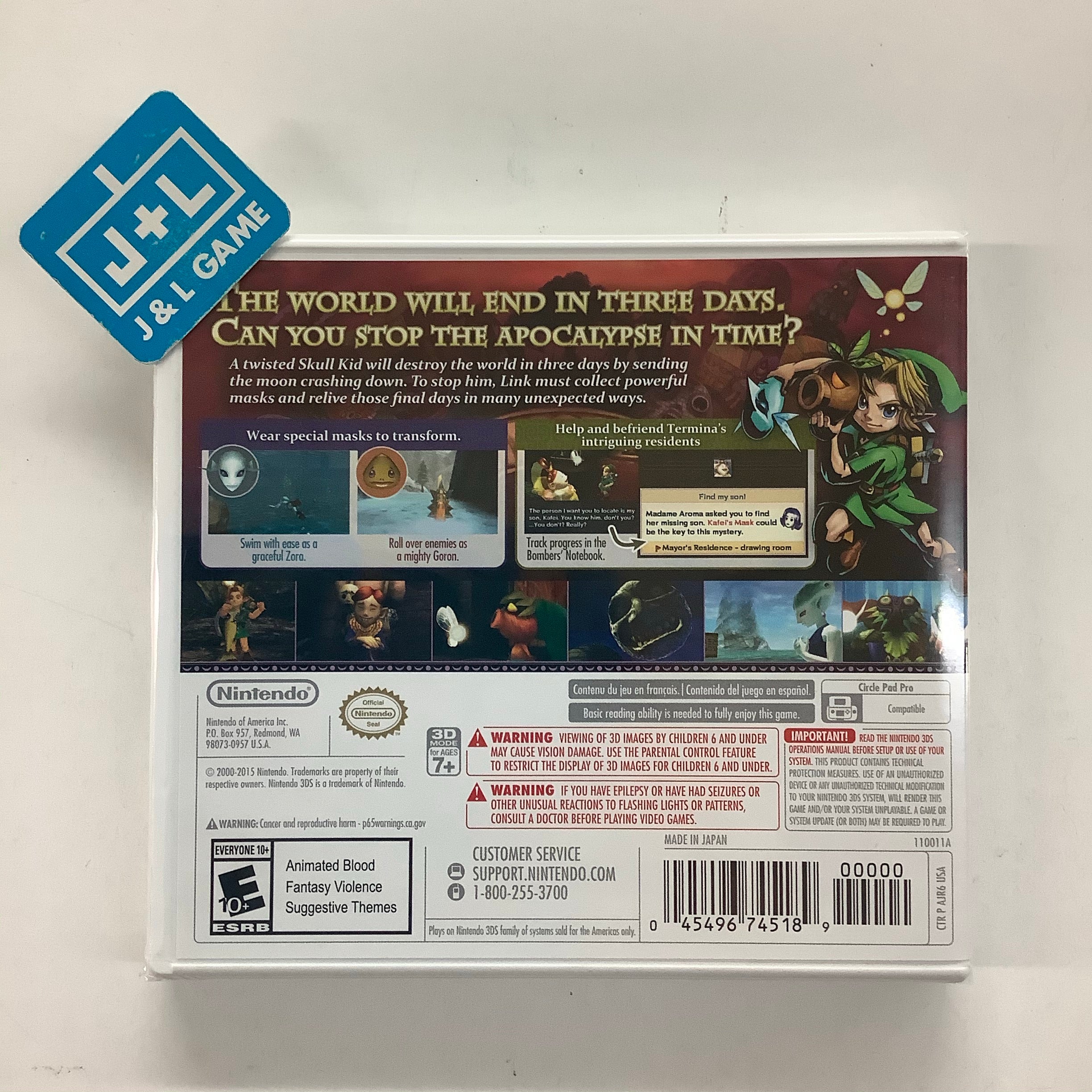 The Legend of Zelda: Majora's Mask 3D (Nintendo Selects) - Nintendo 3DS Video Games Nintendo   