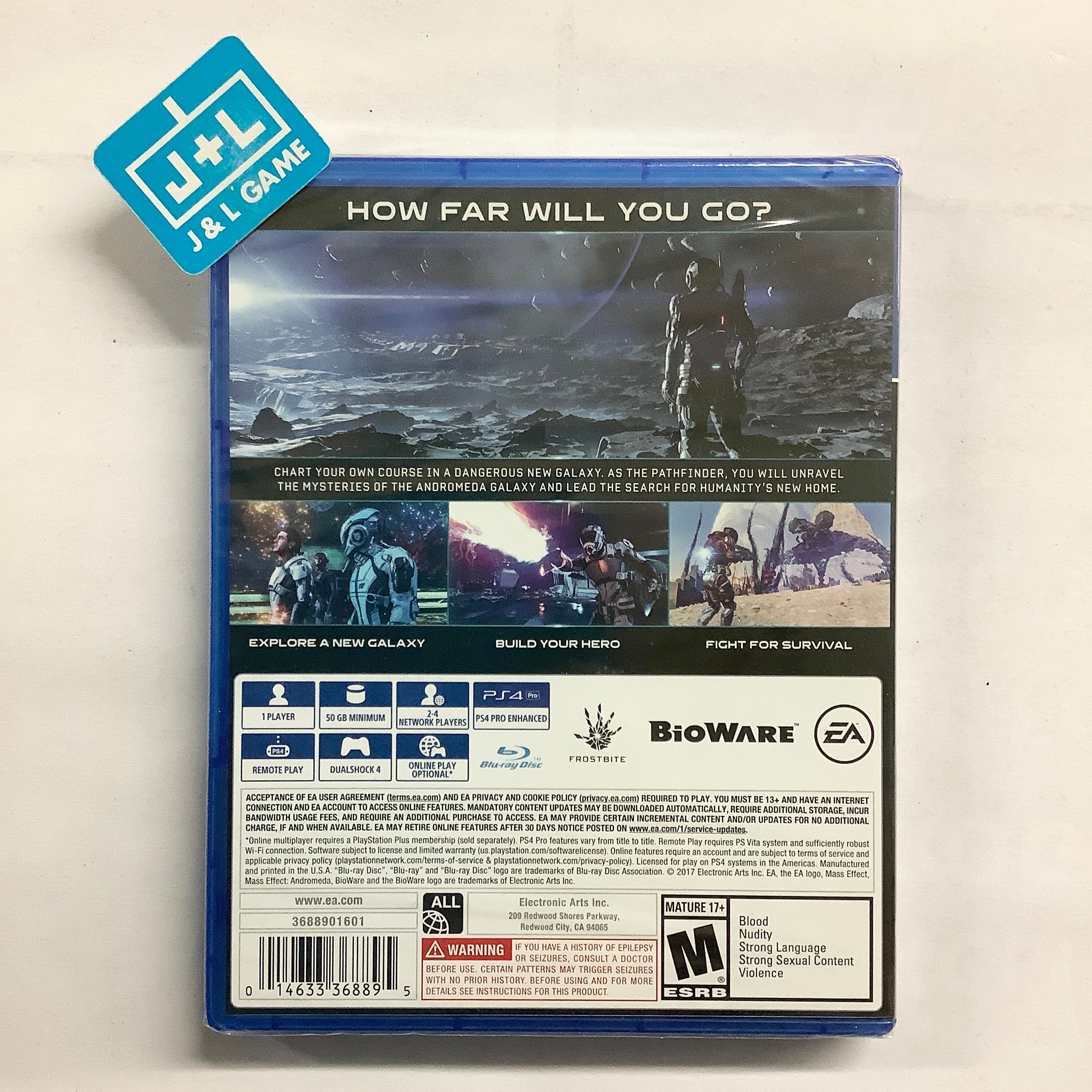 Mass Effect: Andromeda - (PS4) PlayStation 4 Video Games Electronic Arts   