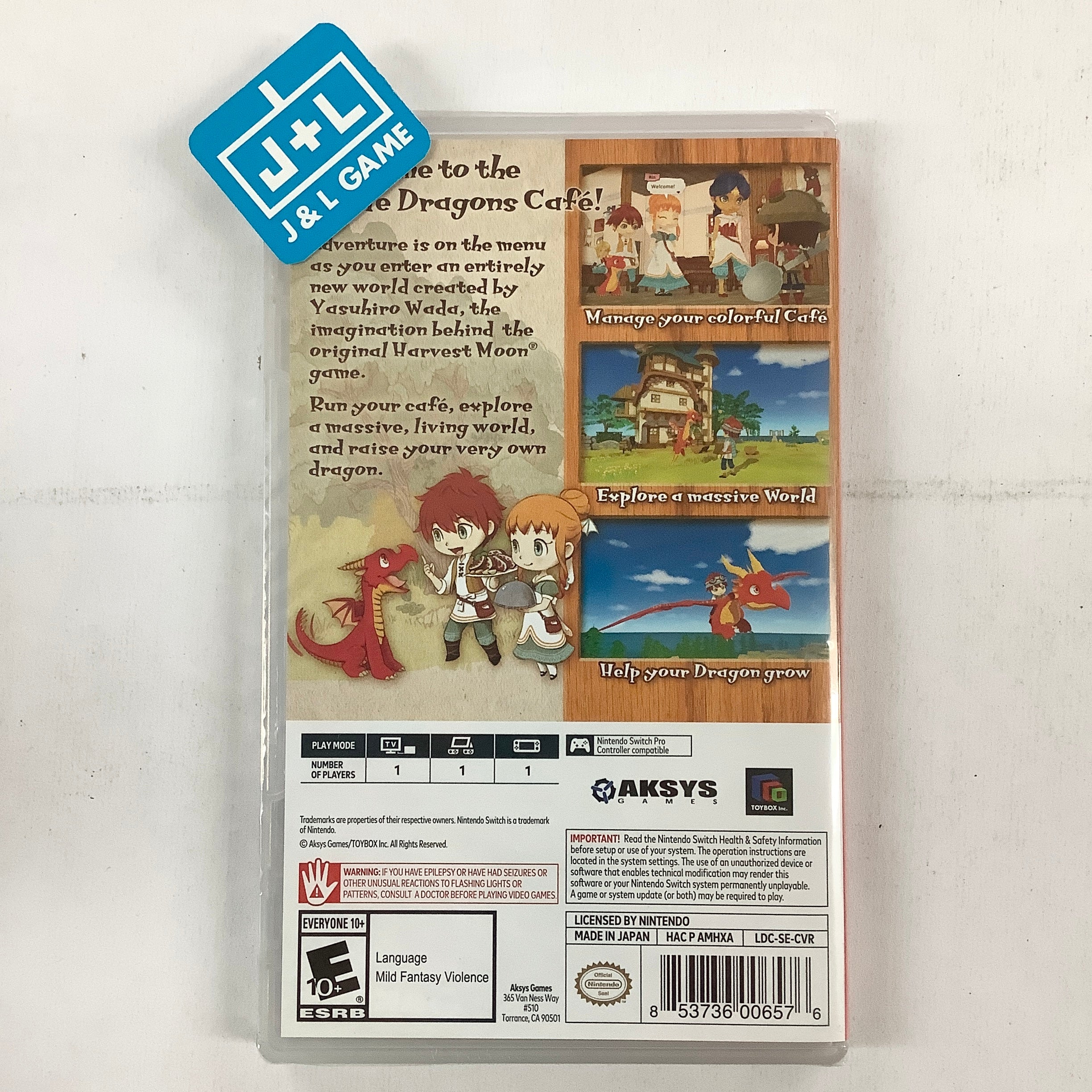 Little Dragons Cafe - (NSW) Nintendo Switch Video Games Aksys Games   