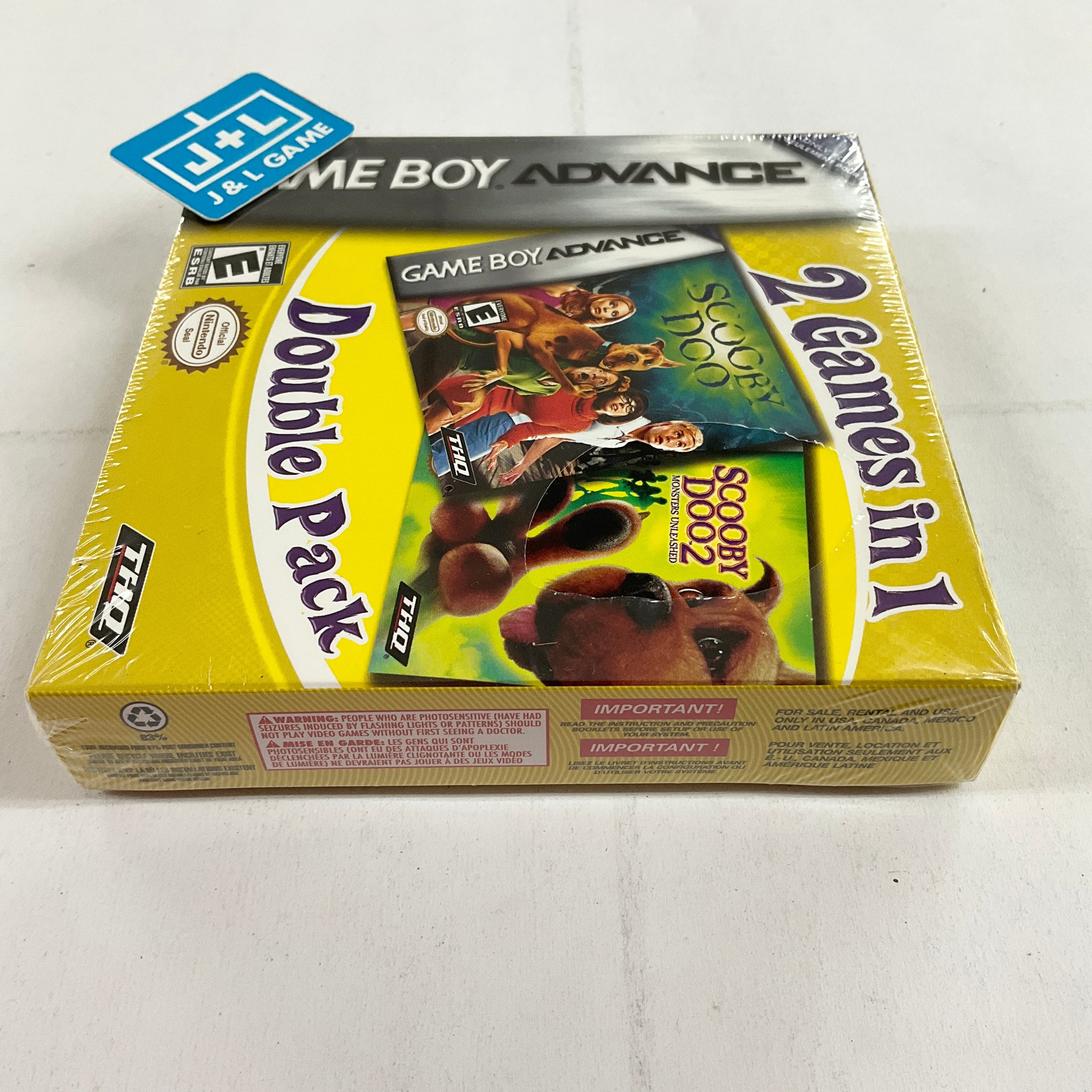 2 Games in 1 Double Pack: Scooby-Doo / Scooby-Doo 2: Monsters Unleashed - (GBA) Game Boy Advance Video Games THQ   