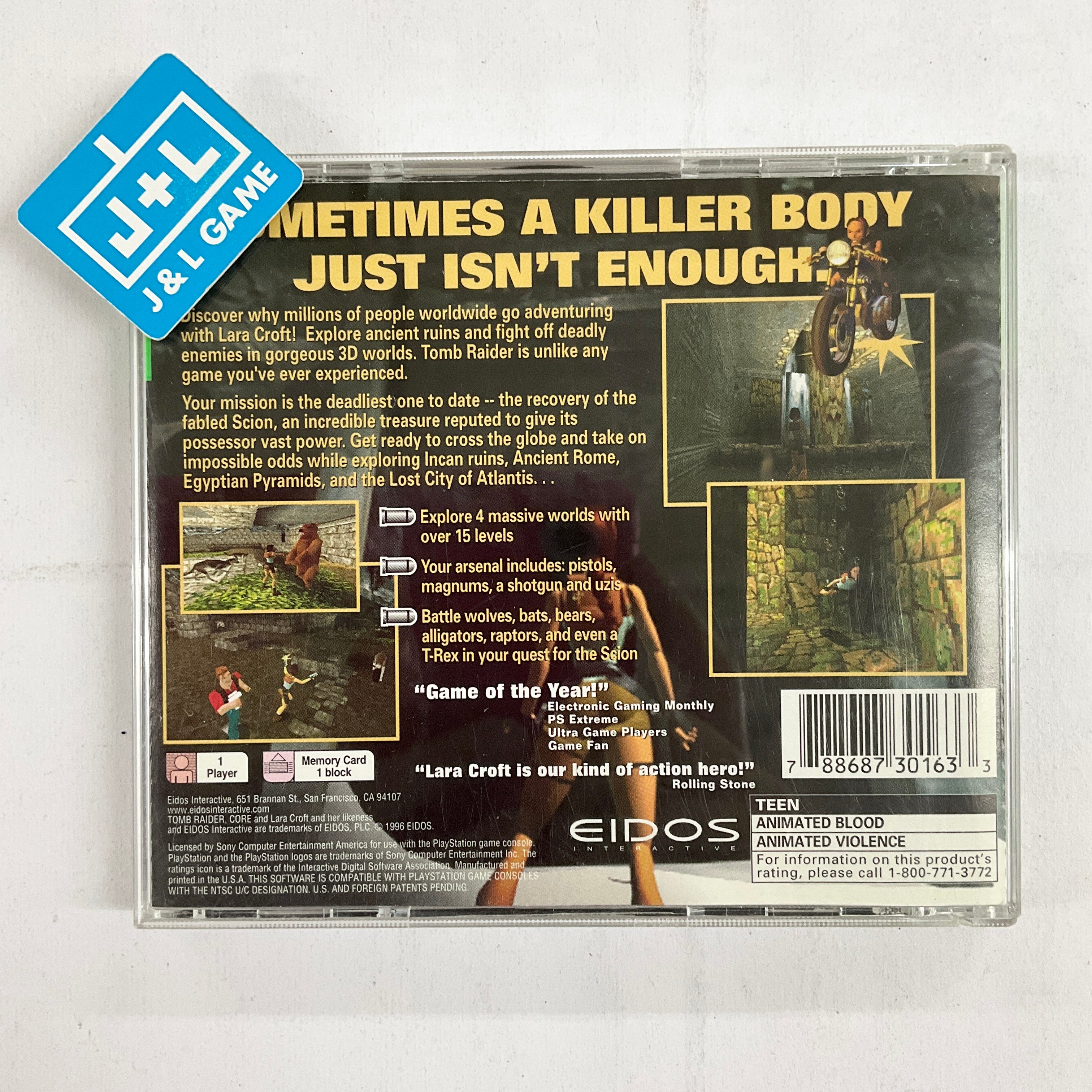 Tomb Raider (Greatest Hits) - (PS1) PlayStation 1 [Pre-Owned] Video Games Eidos Interactive   