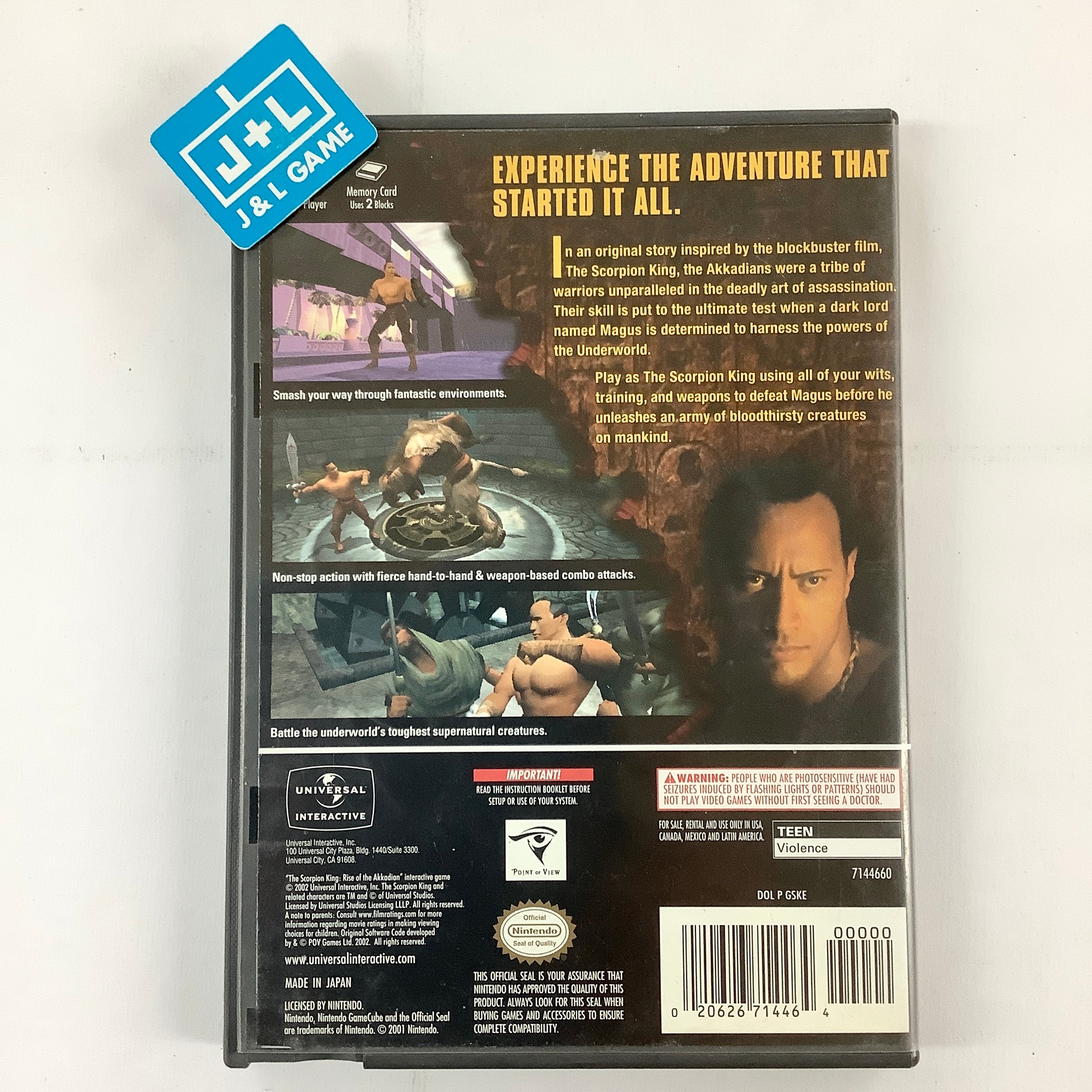 The Scorpion King: Rise of the Akkadian - (GC) GameCube [Pre-Owned] Video Games Universal Interactive   