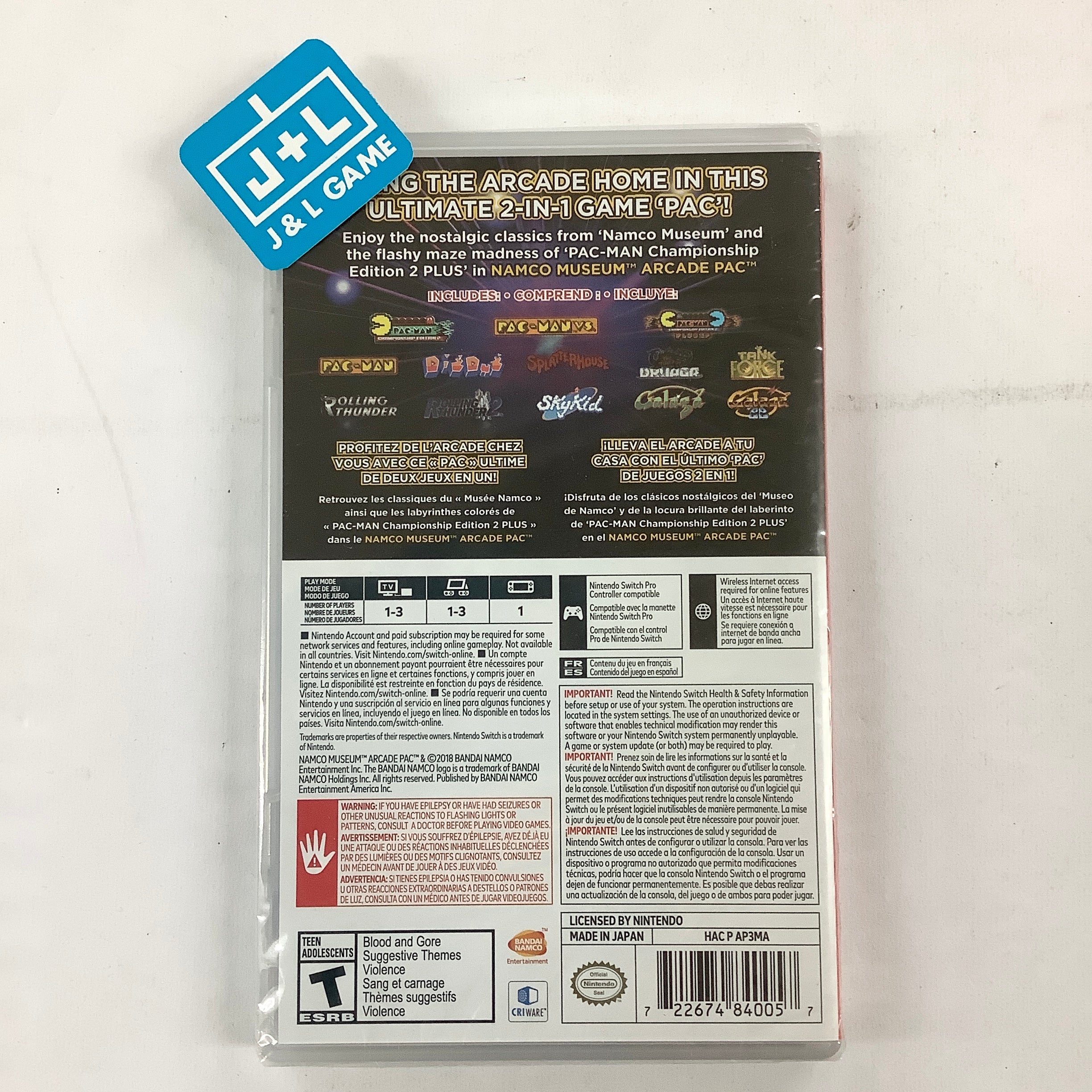 Namco Museum Arcade Pac - (NSW) Nintendo Switch Video Games BANDAI NAMCO Entertainment   