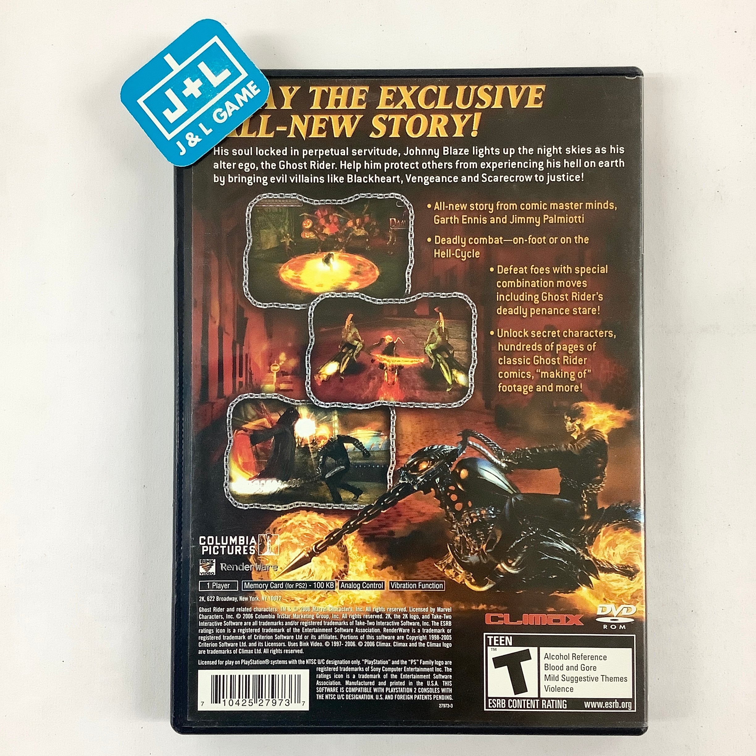 Ghost Rider - (PS2) PlayStation 2 [Pre-Owned] | J&L Game