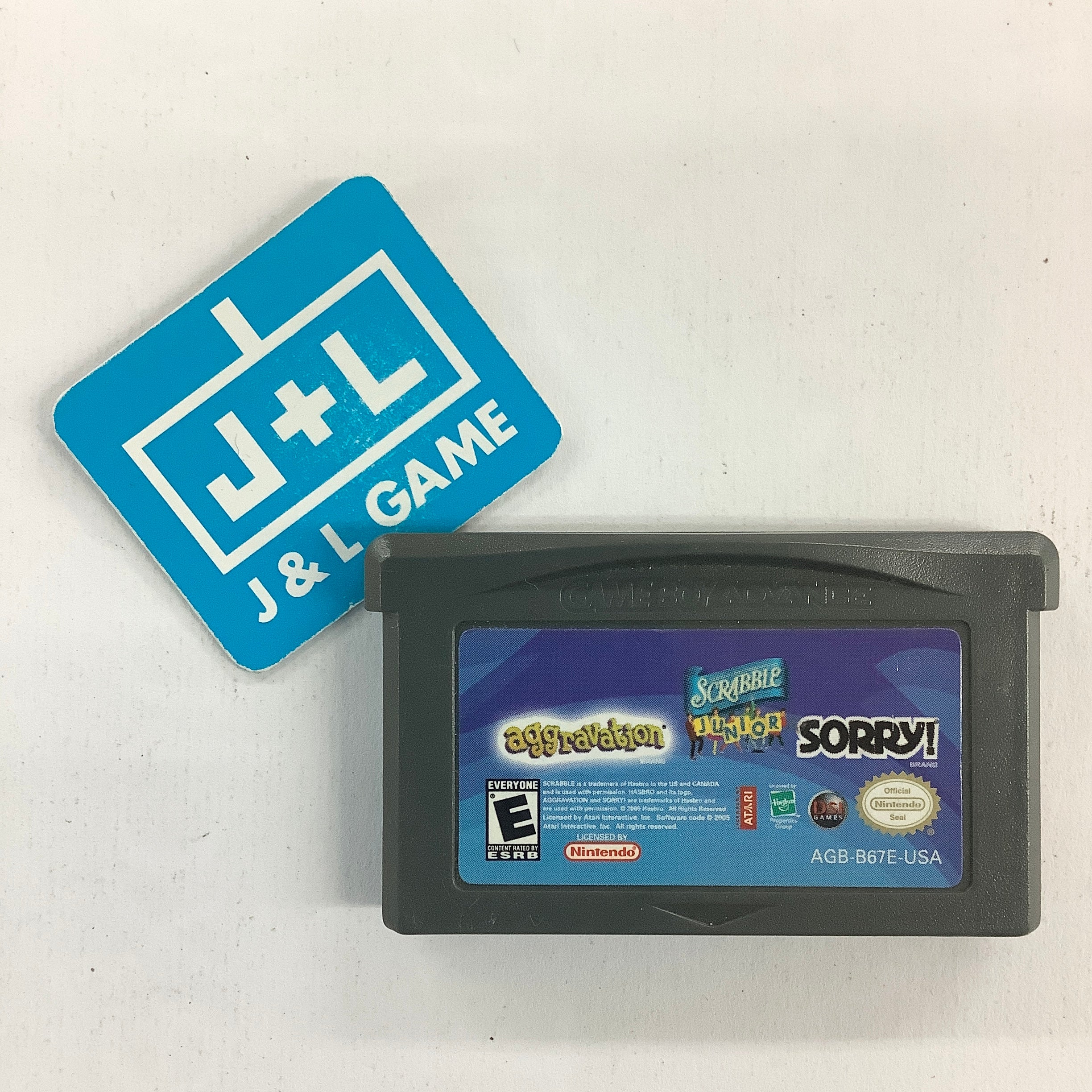 Sorry! / Aggravation / Scrabble Junior - (GBA) Game Boy Advance [Pre-Owned] Video Games DSI Games   